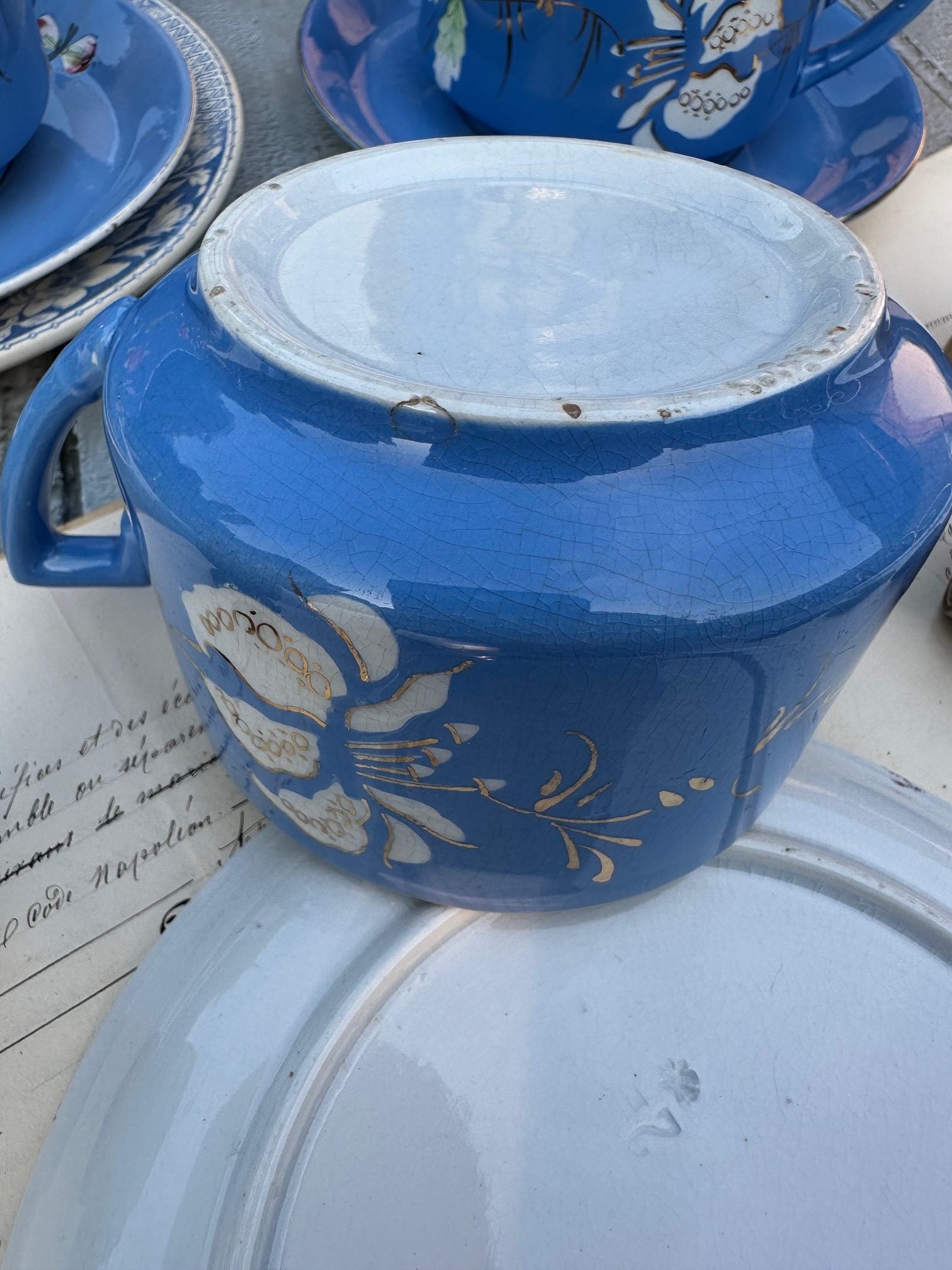 IV. Grande tasse à chocolat Sarreguemines