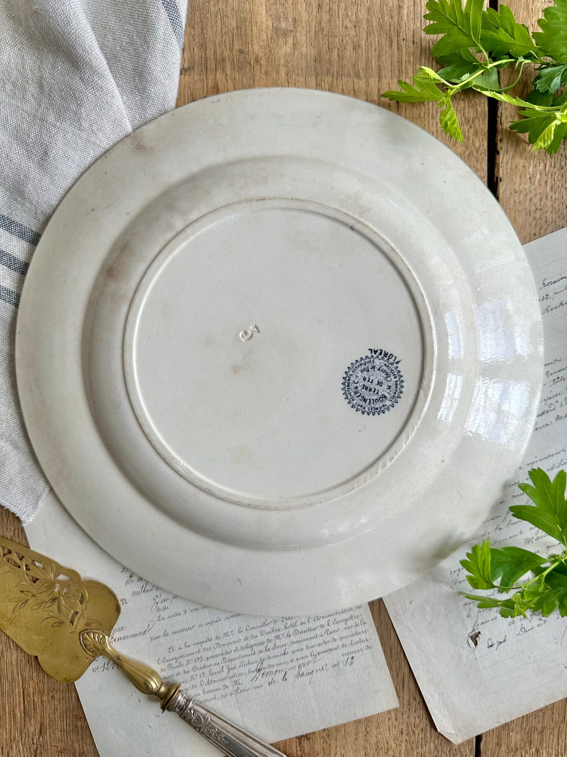 Round dish Choisy Le Roi Floréal model