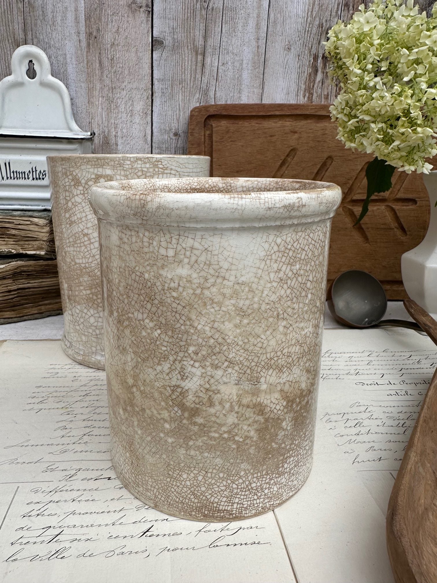 Very large pot from Creil and Montereau - late 19th, early 20th century