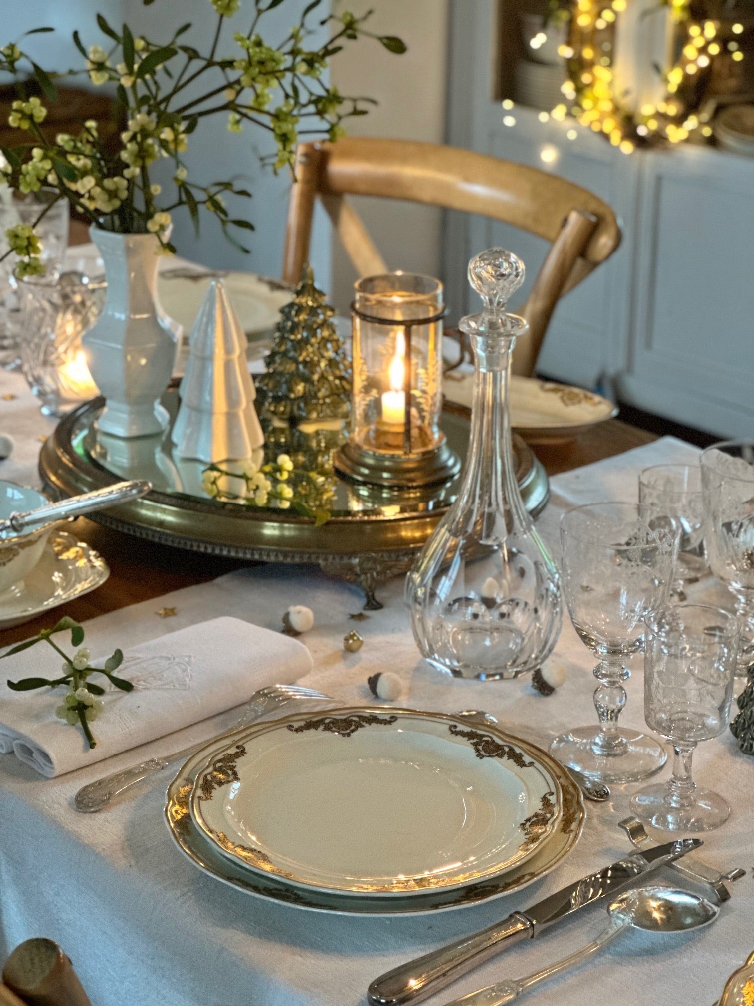 Reserved - Sale - Exceptional Bernardaud Coquille model dinner service for 12 people