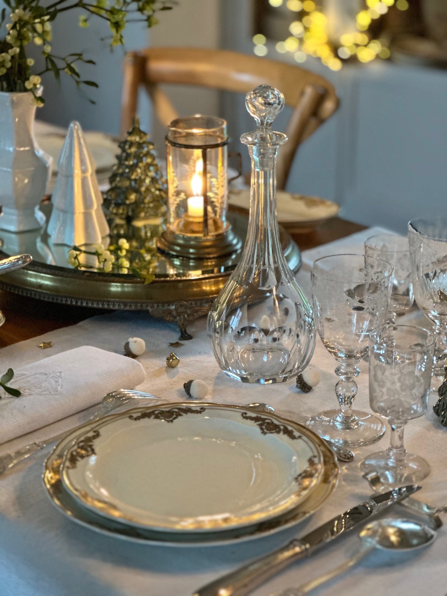 II. Sublime carafe à vin en cristal de prestige à pans