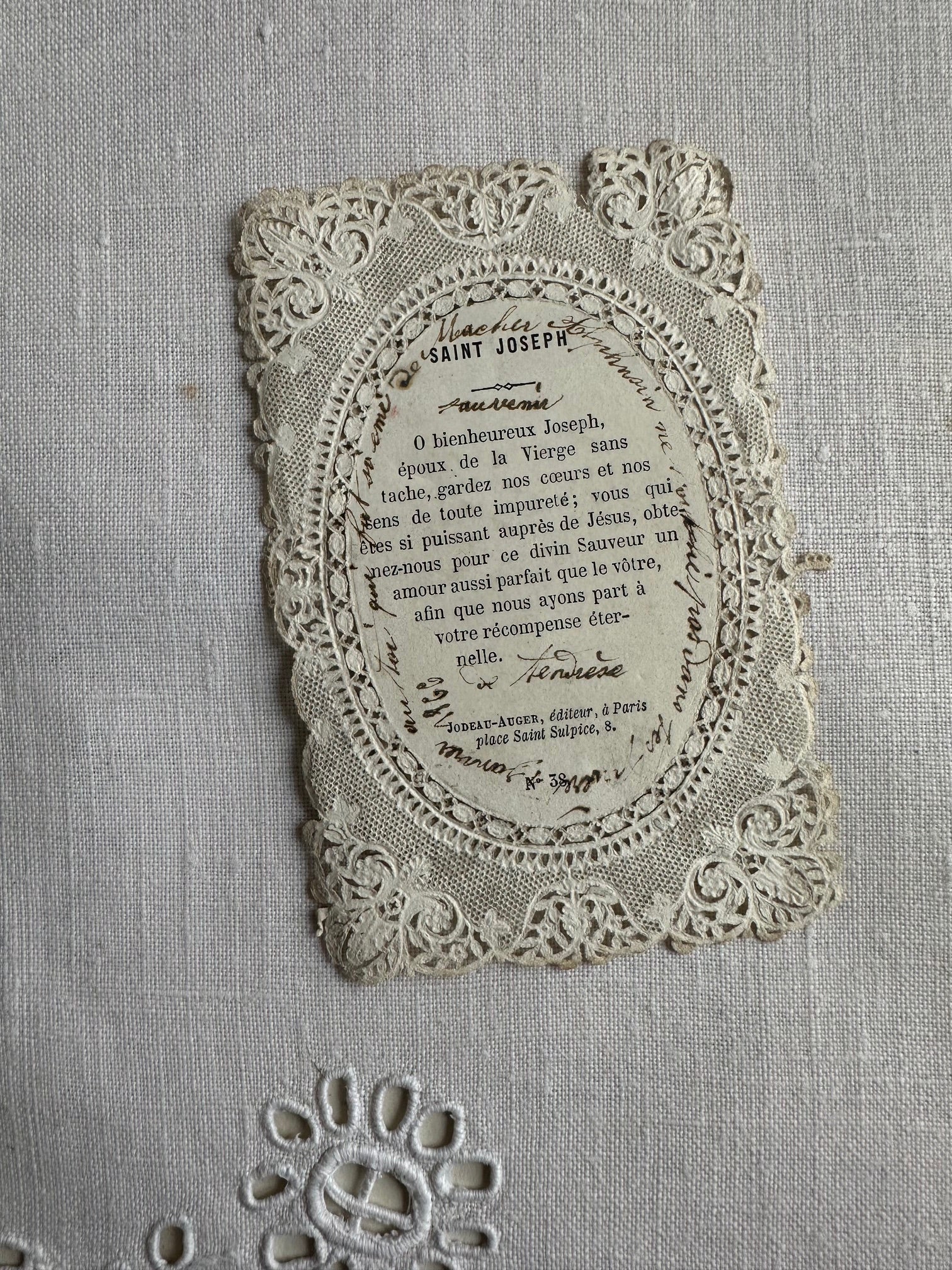 VI. Religious image, antique St. Joseph penknife