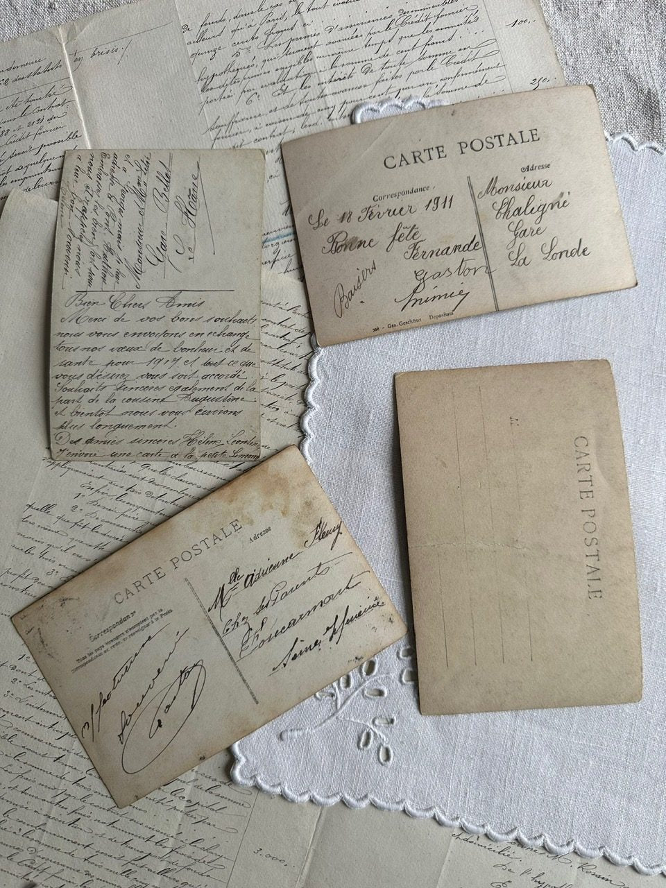 II. Lot de 4 cartes anciennes