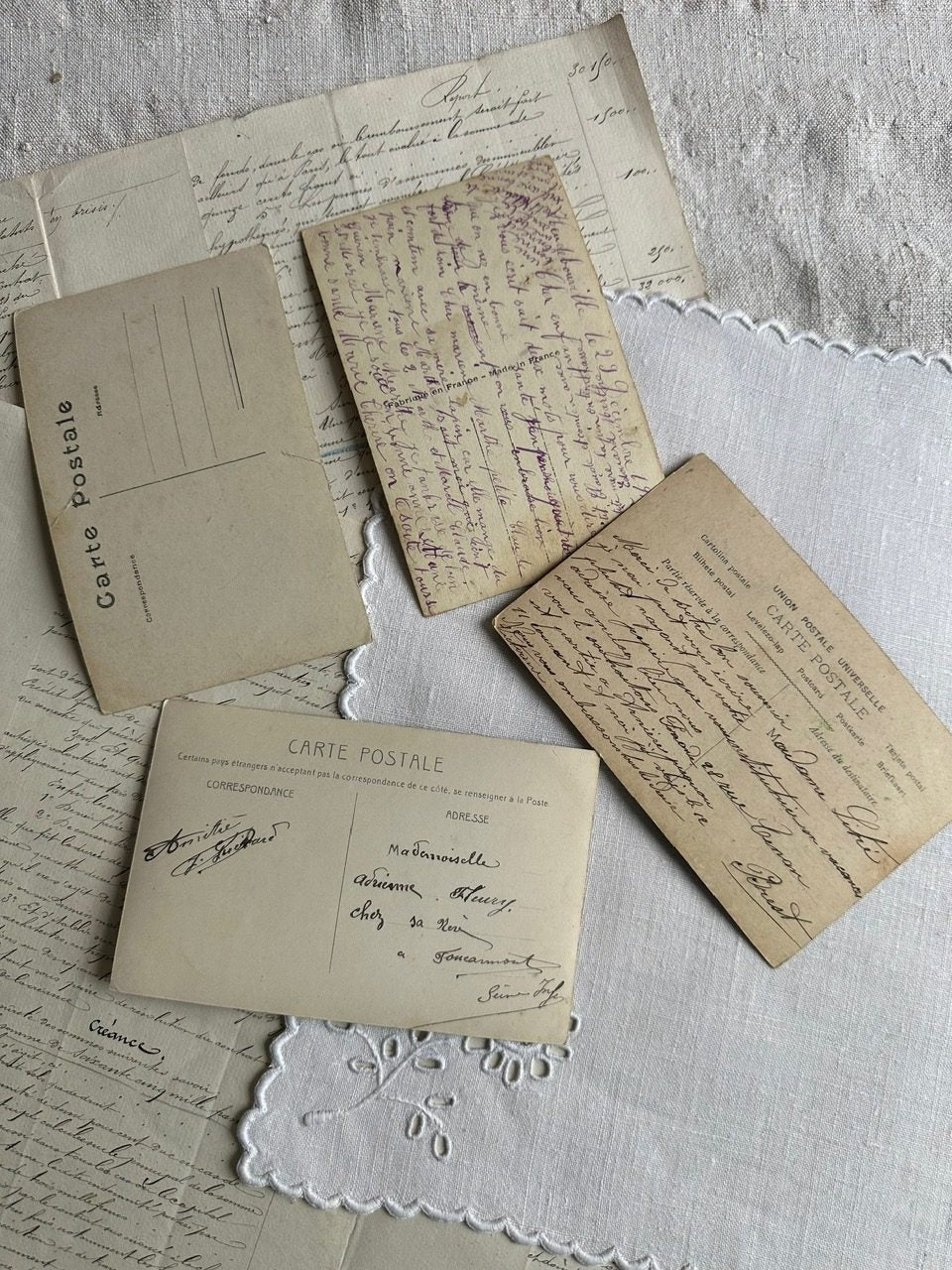 IV. Lot de  4 cartes anciennes