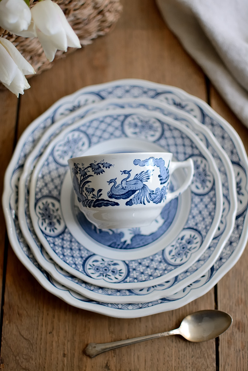 Set petit déjeuner terre de fer MASON'S modèle Old Chelsea