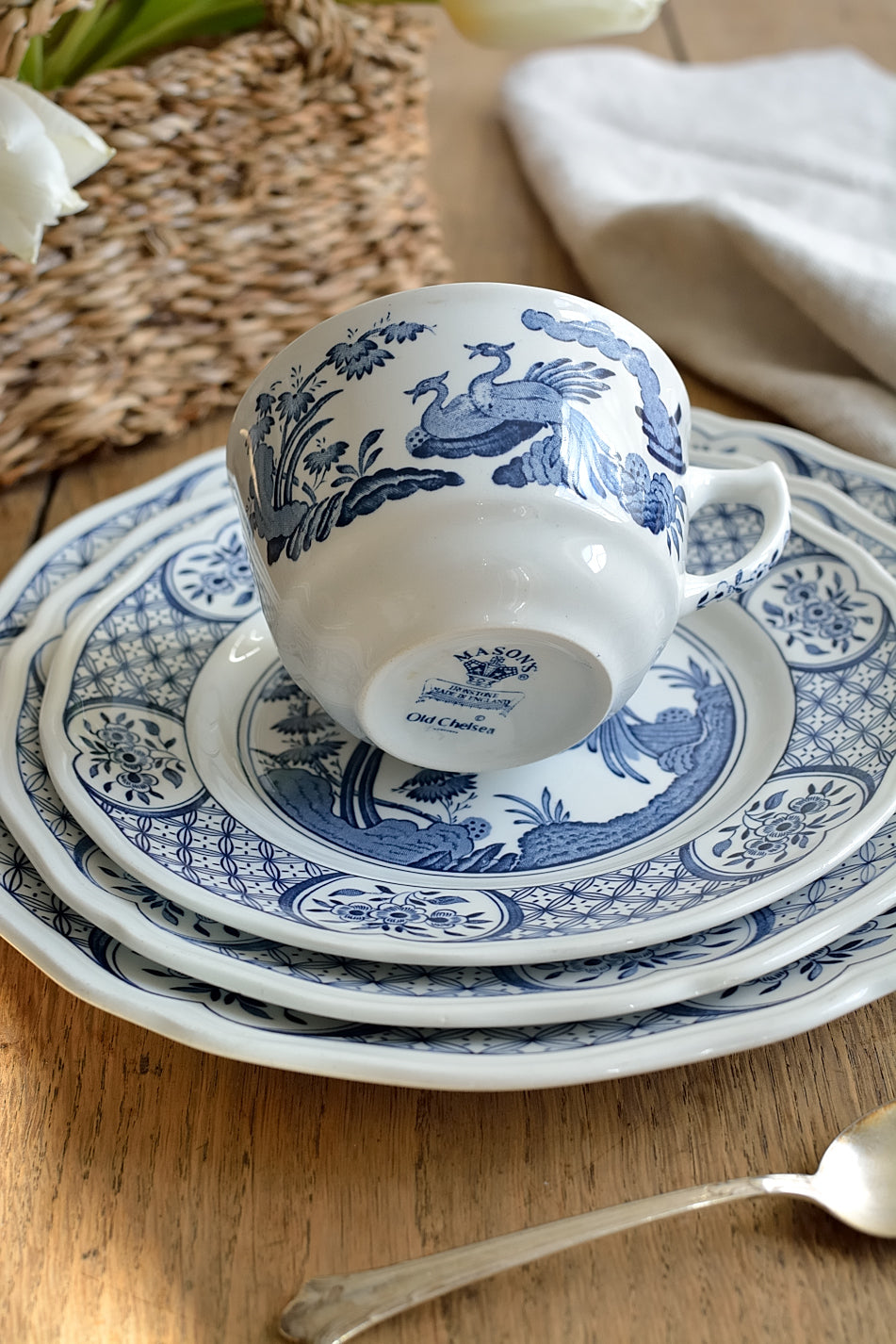 Set petit déjeuner terre de fer MASON'S modèle Old Chelsea