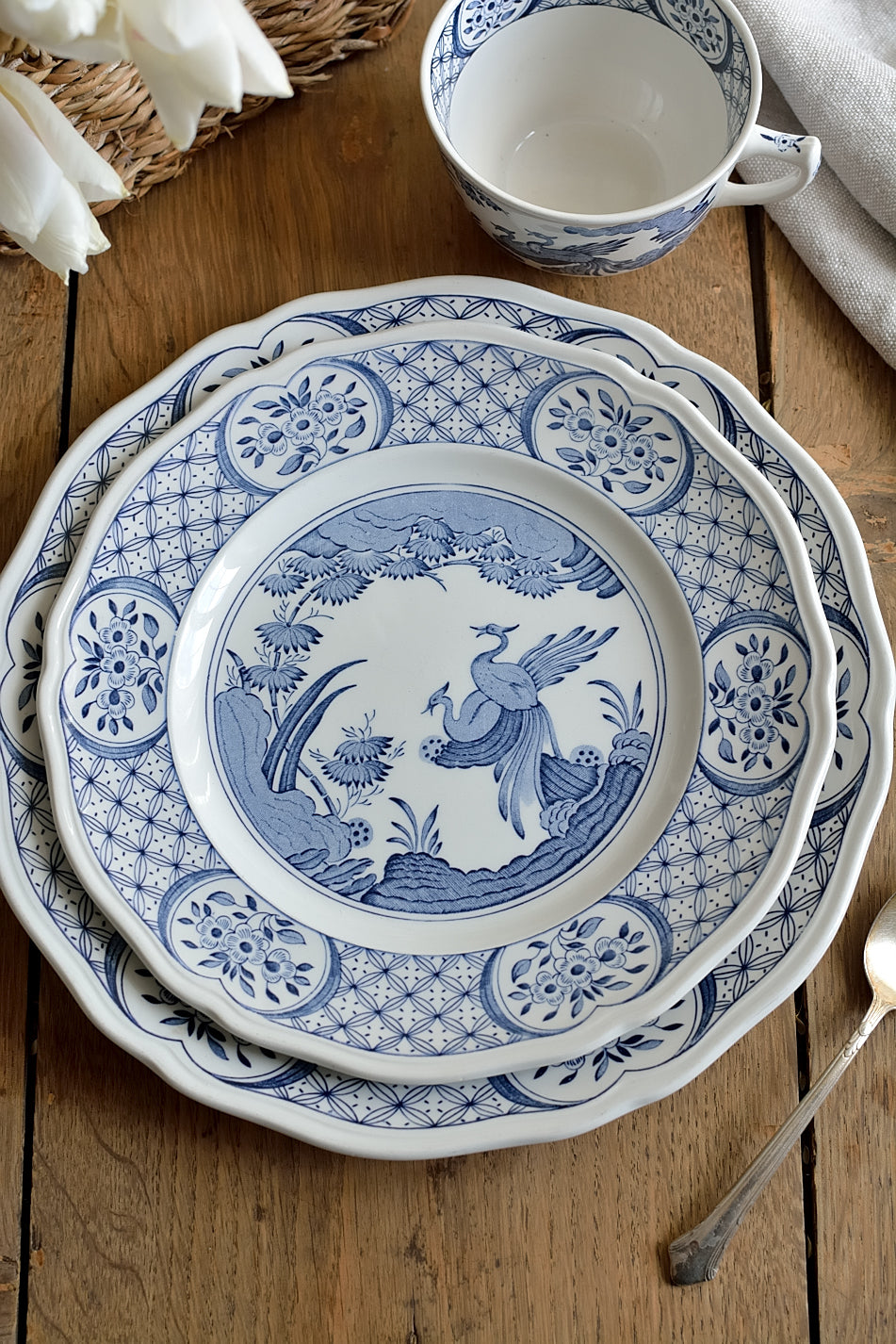 Set petit déjeuner terre de fer MASON'S modèle Old Chelsea