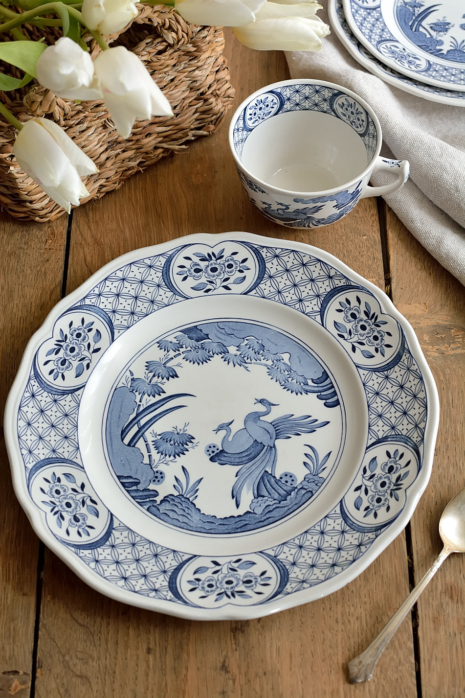 Set petit déjeuner terre de fer MASON'S modèle Old Chelsea