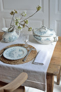 Antique linen table runner, La Longère