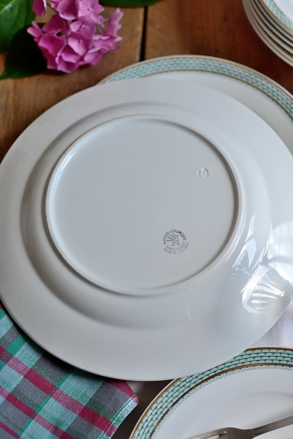 Ironstone platter, Maastricht Ceramics Company, Elvira model - 1930s
