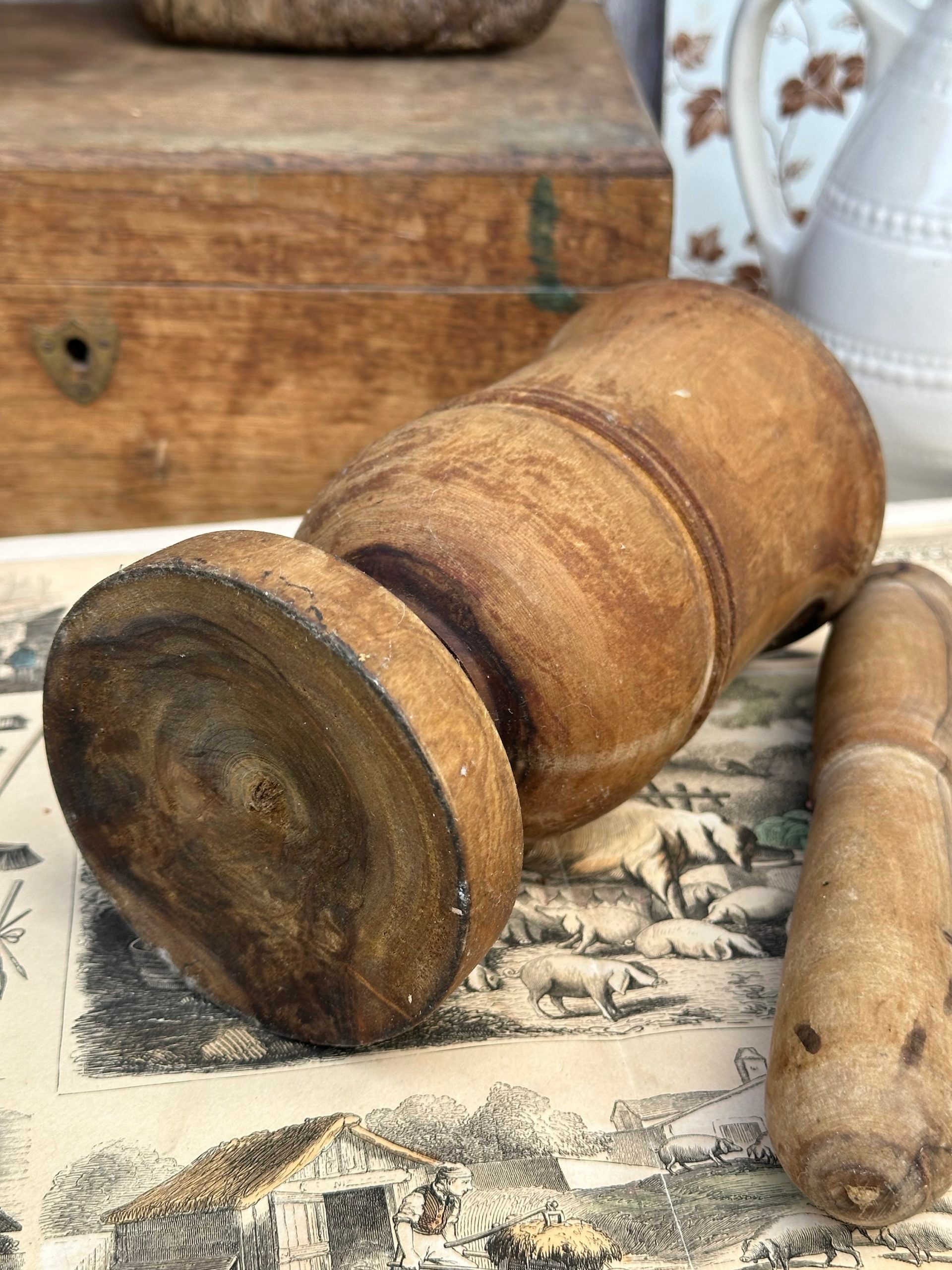 Wooden mortar