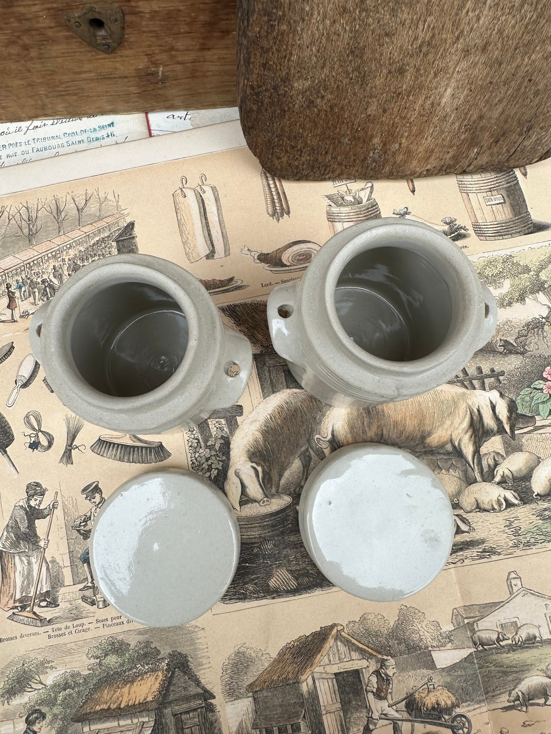 Two small spice jars