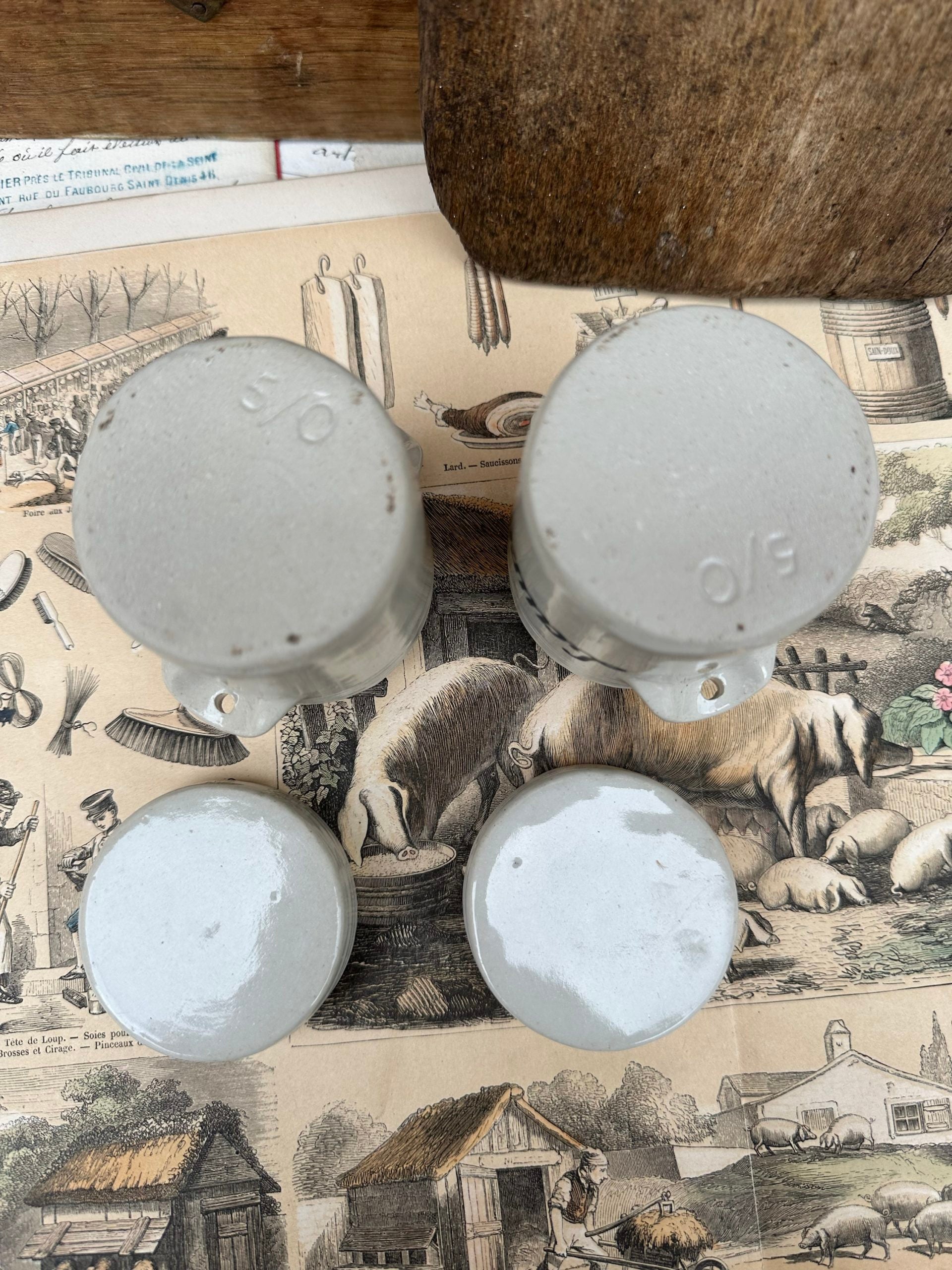 Two small spice jars