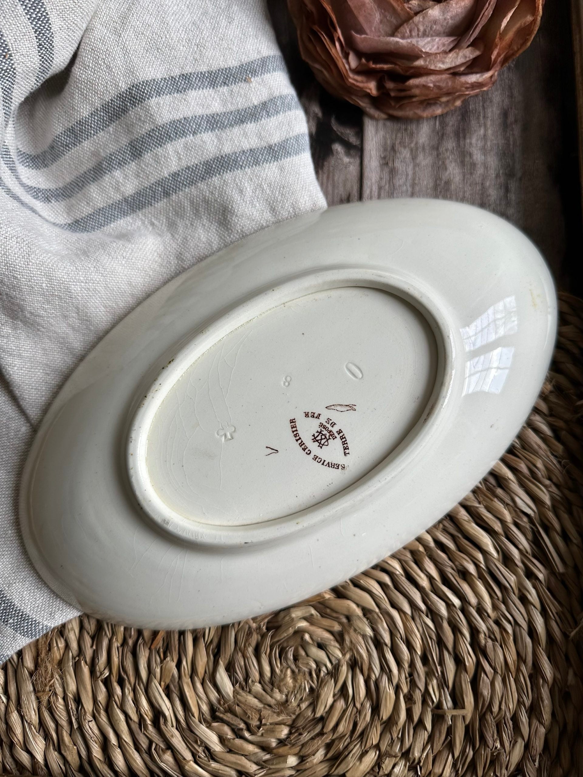 Ravier Creil et Montereau modèle Service Cerisier