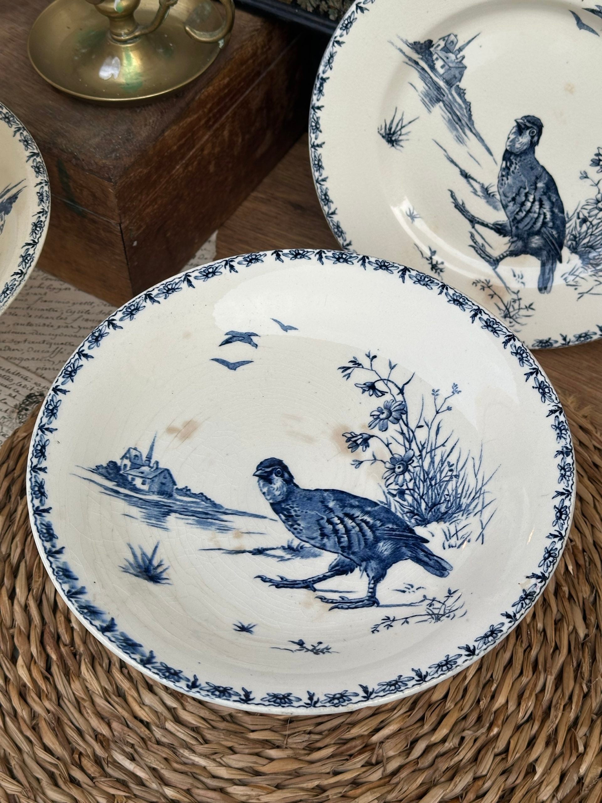 II. Petit compotier Gien modèle Perdrix