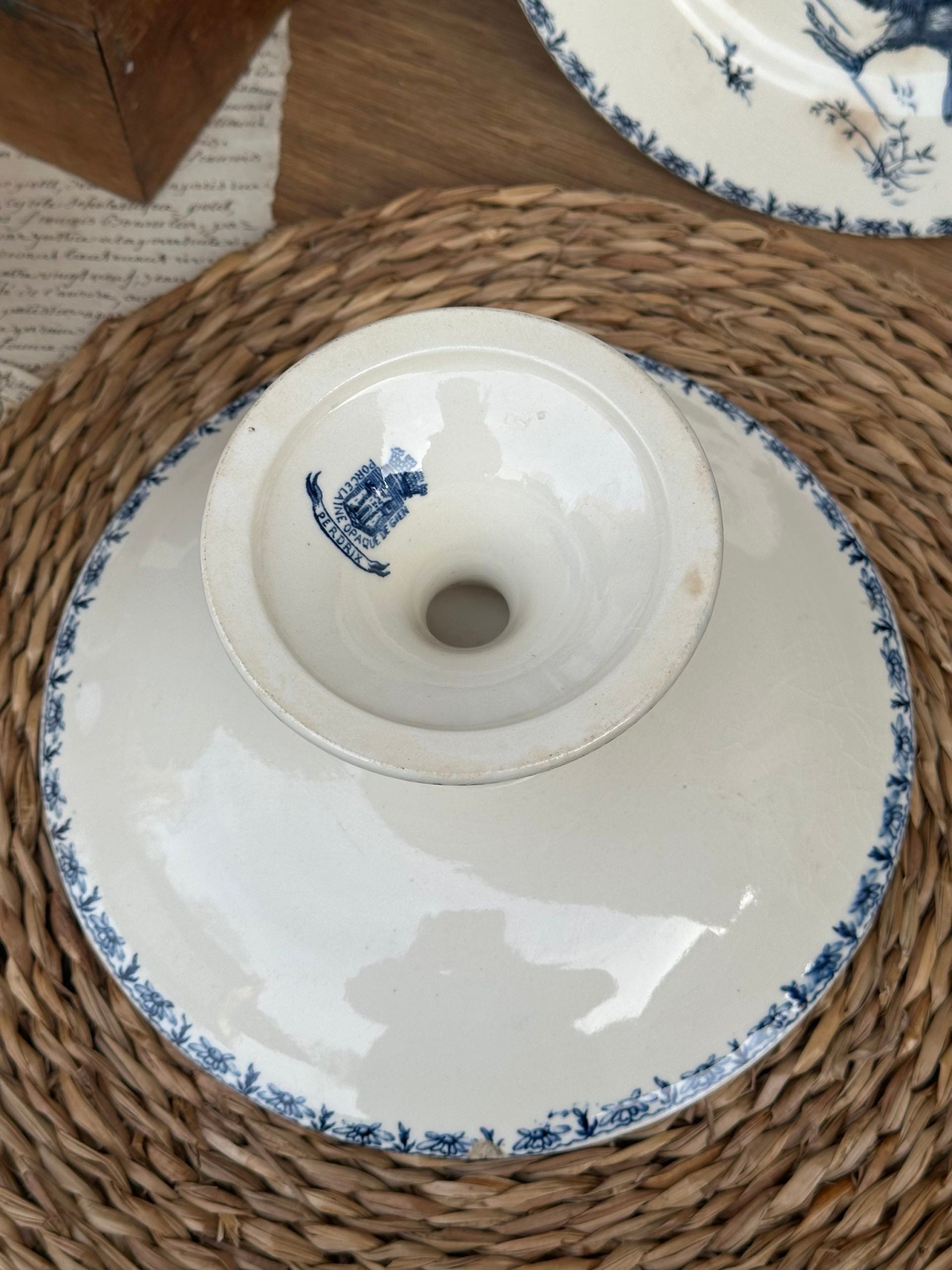 II. Small Gien fruit bowl, Partridge pattern