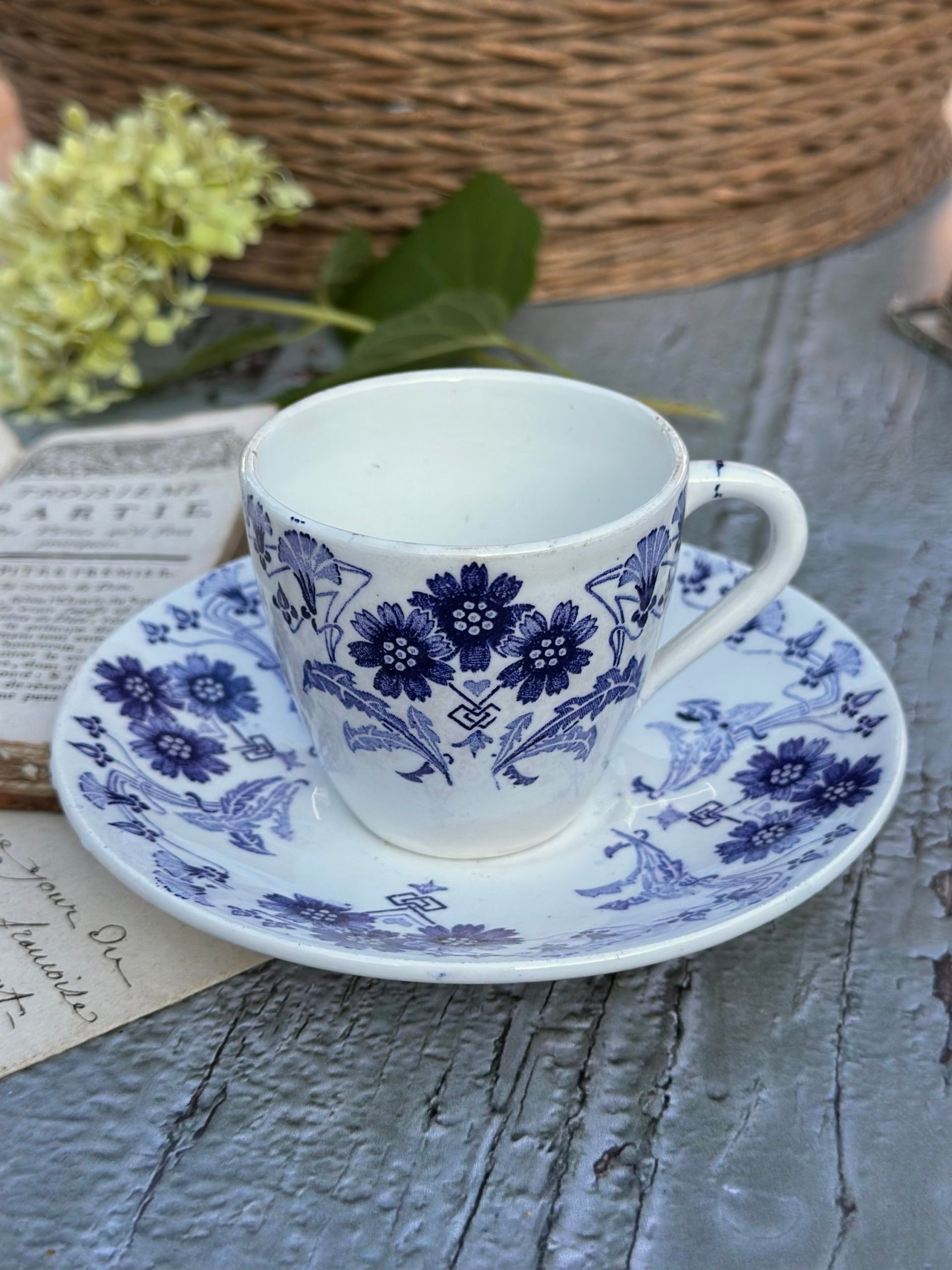 Tasse à café et soucoupe Lunéville modèle Marcel