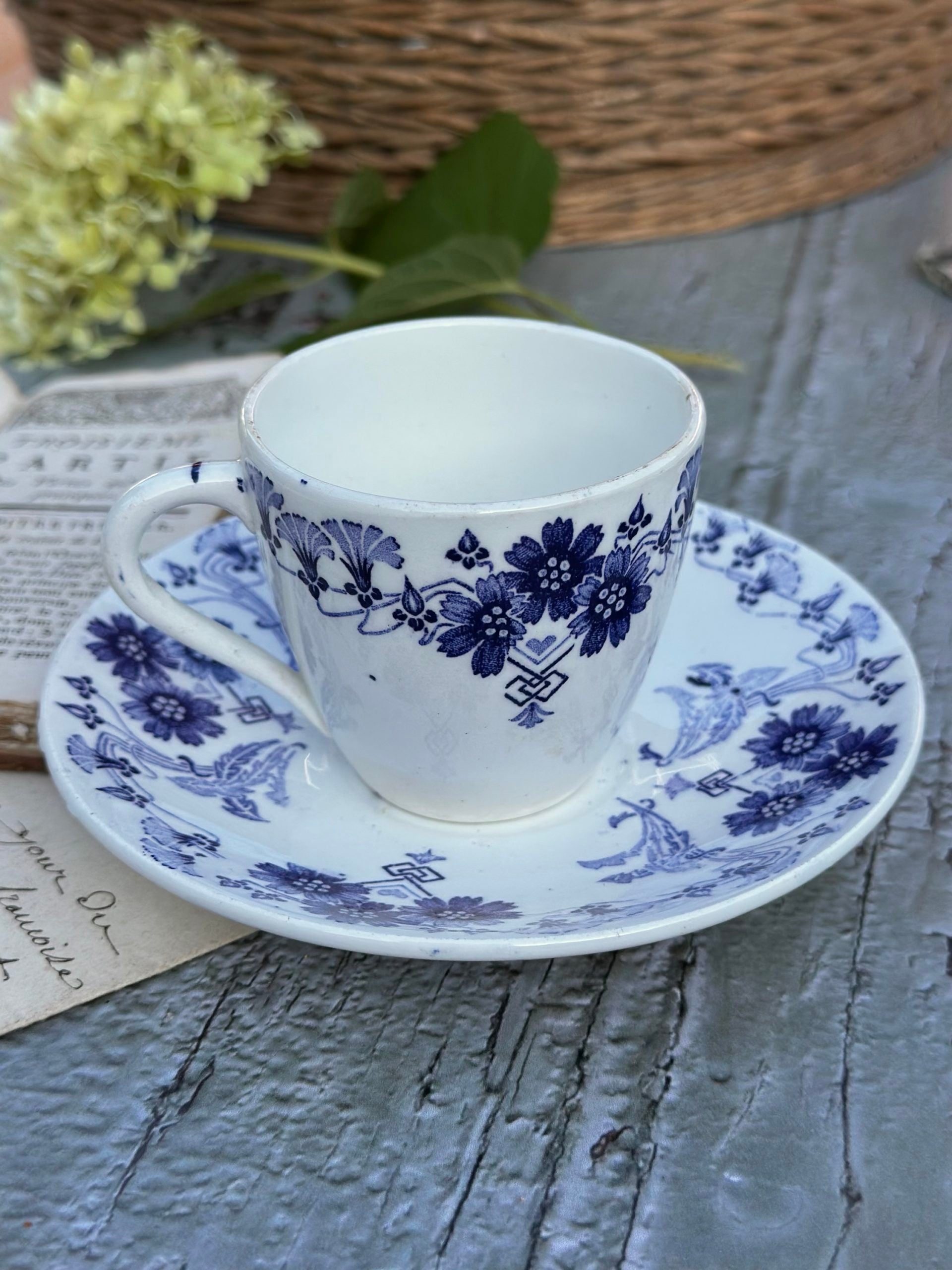 Tasse à café et soucoupe Lunéville modèle Marcel