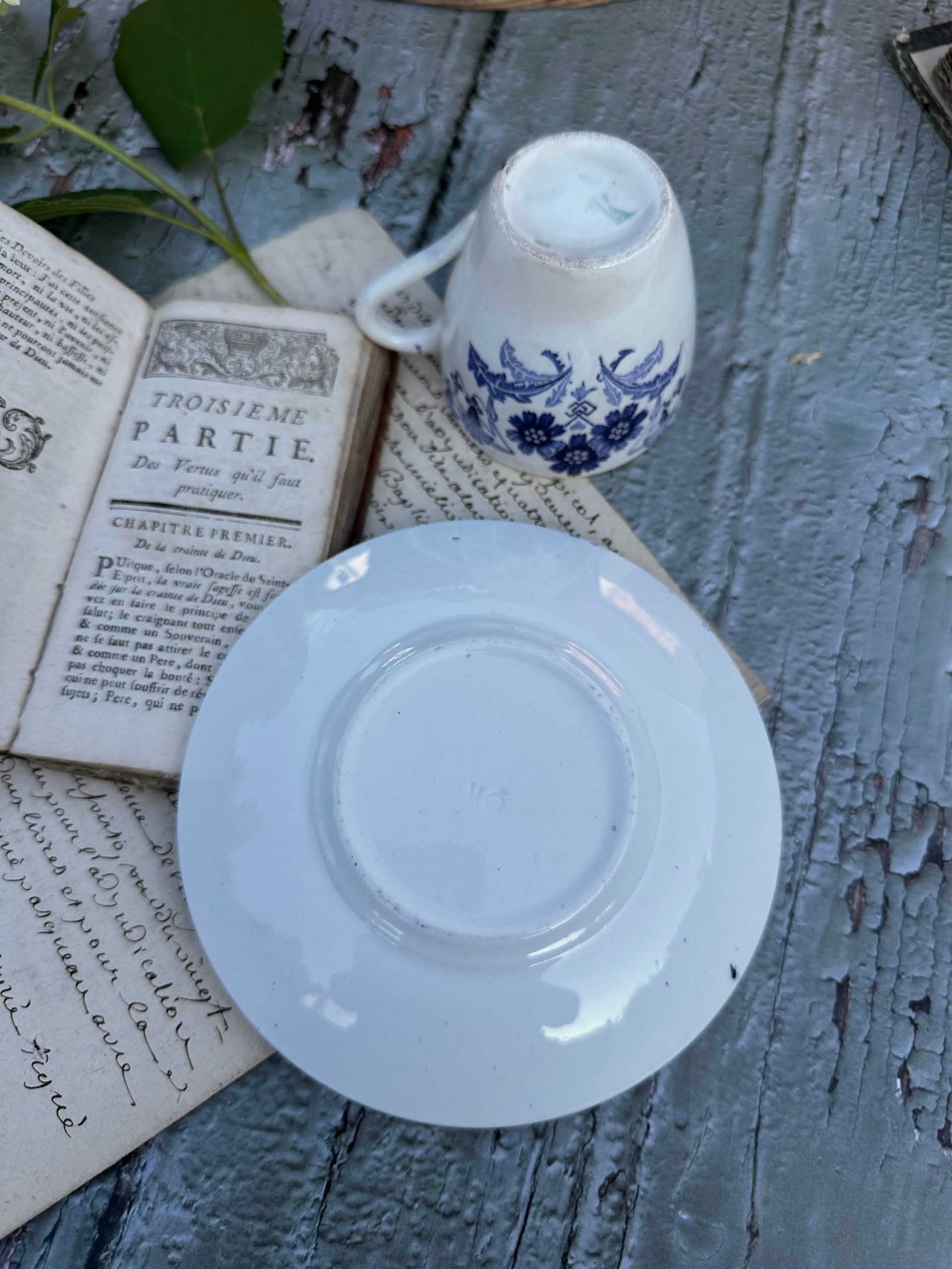 Tasse à café et soucoupe Lunéville modèle Marcel