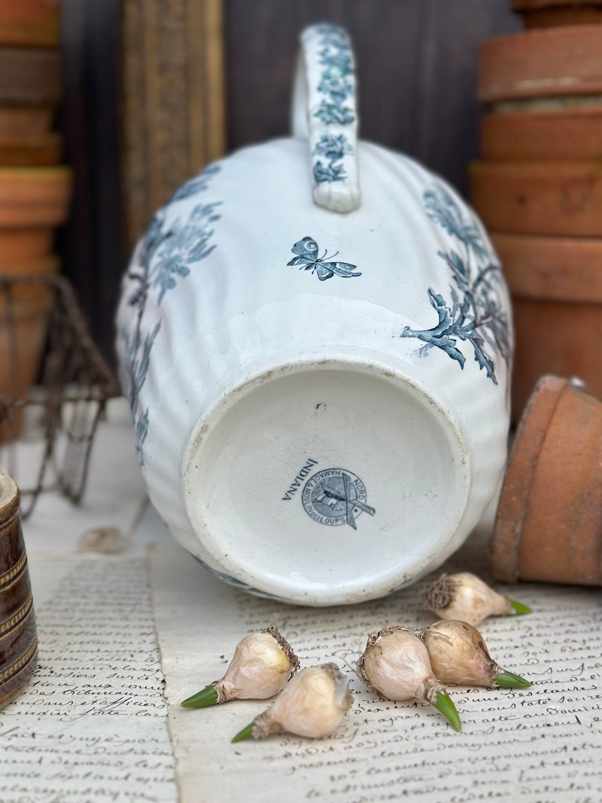 Large Hamage Nord Moulin des Loups Indiana model pitcher