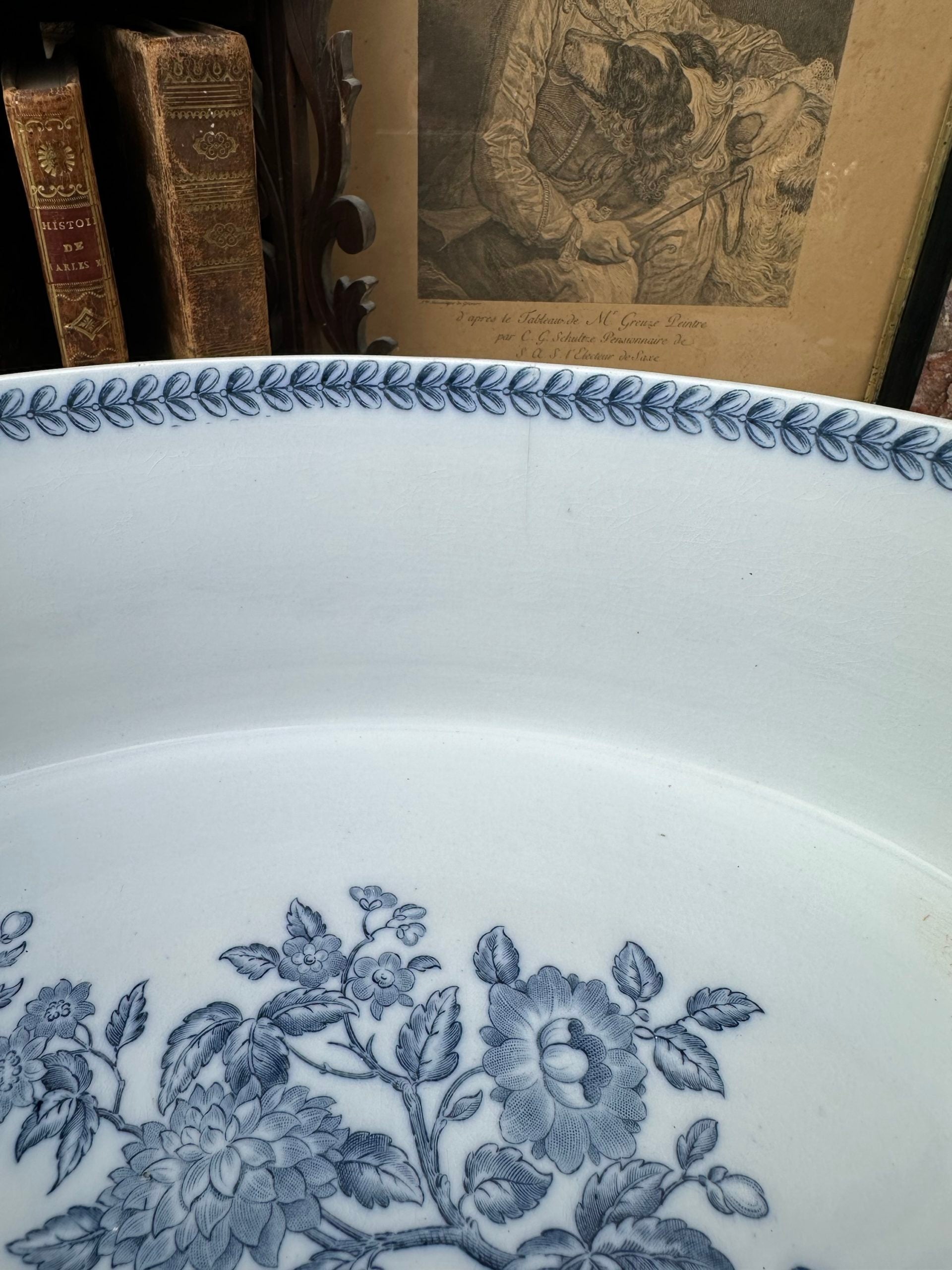 Jardinière, centre de table Sarreguemines modèle Oiseau