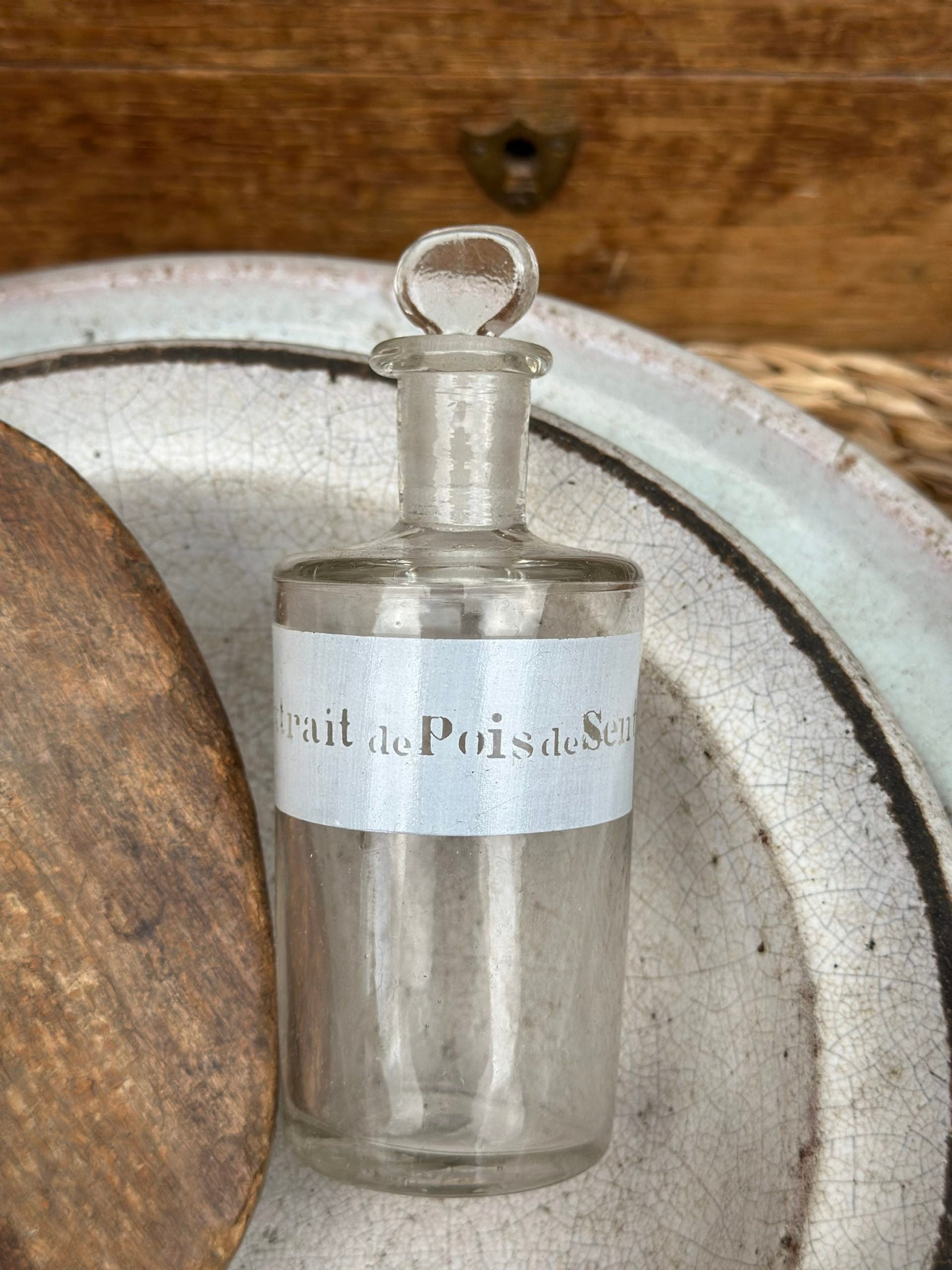 Petit flacon d'apothicaire Extrait de Pois de Senteur