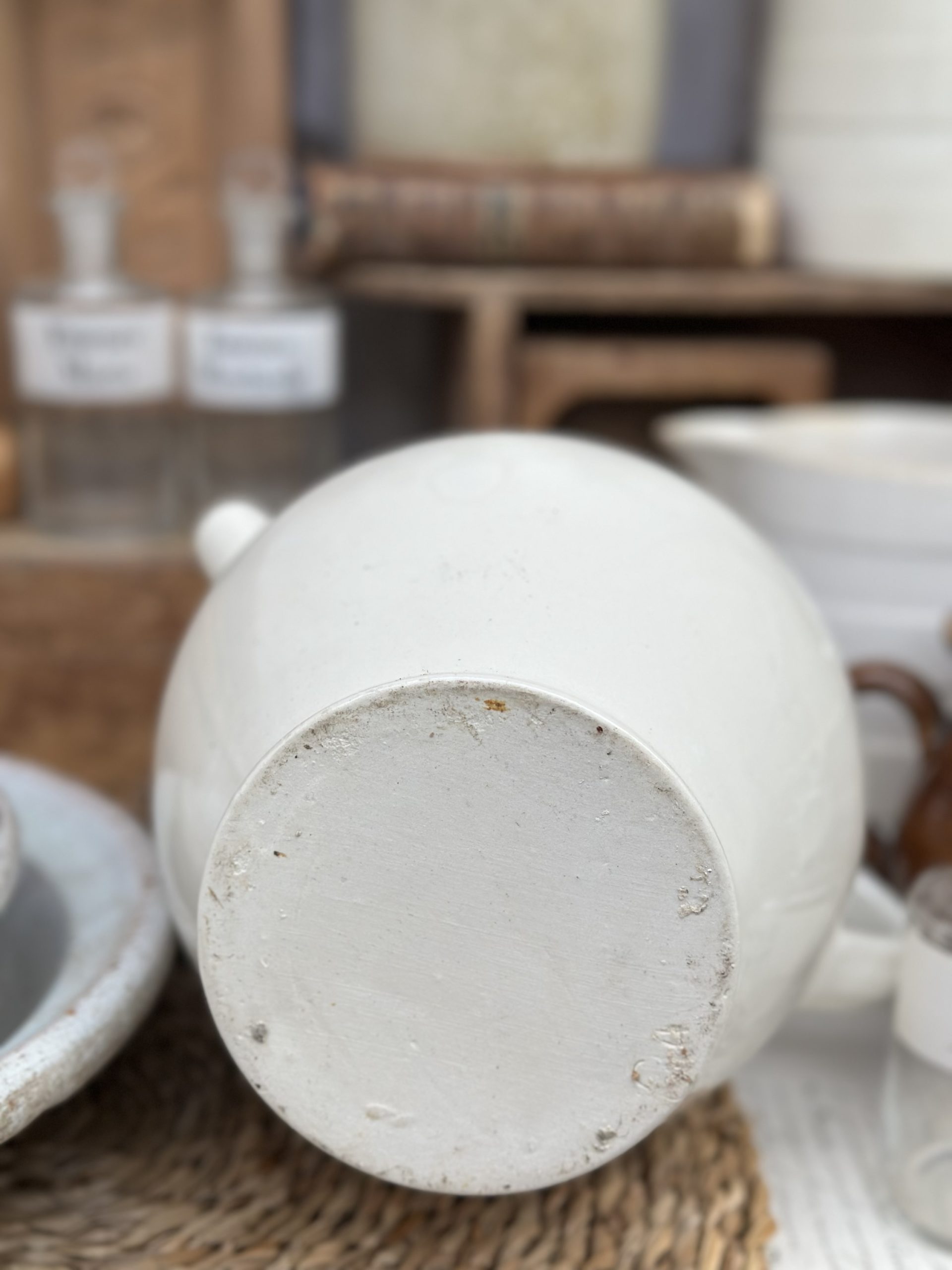 glazed earthenware jug