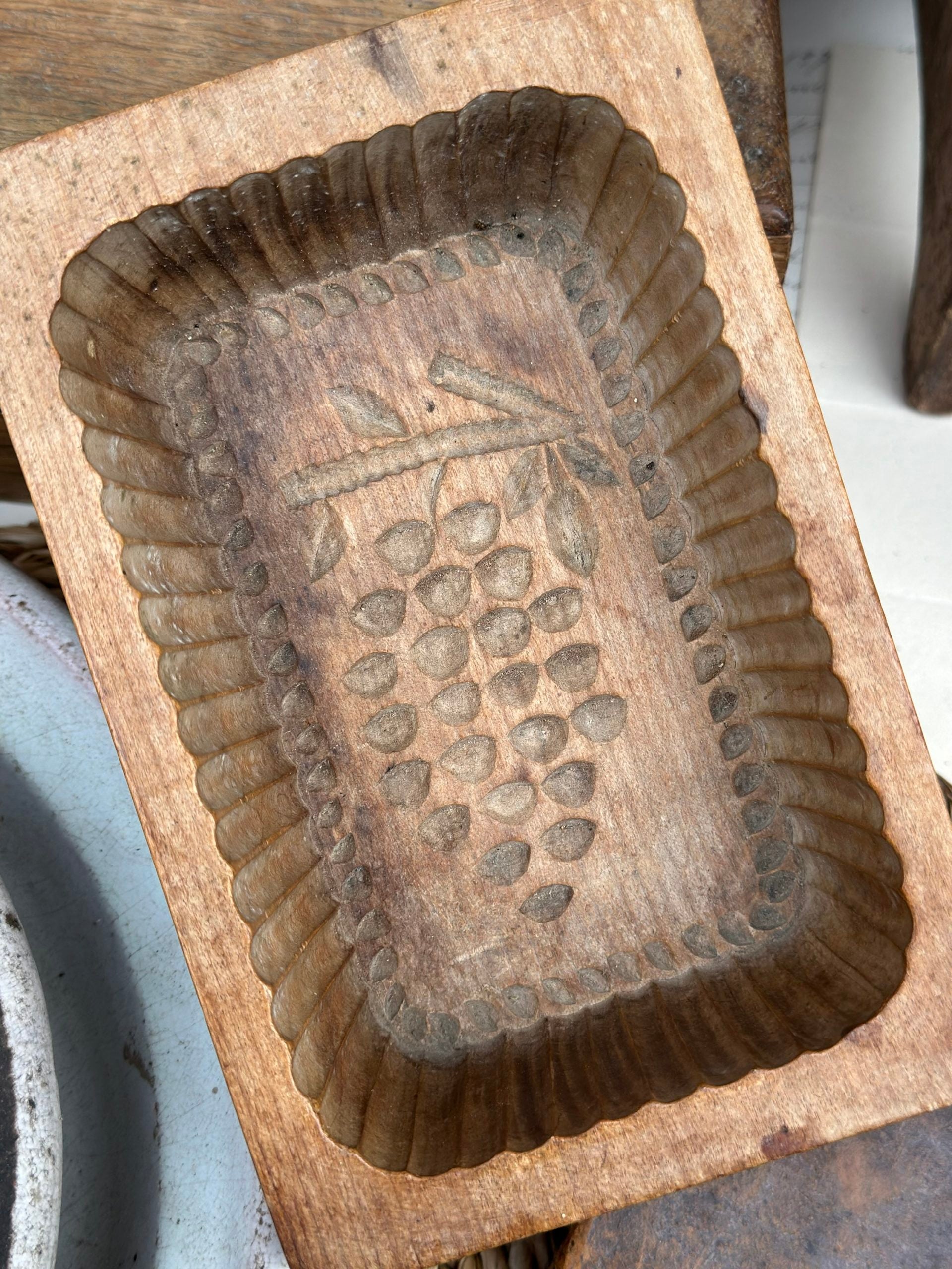 Moule à beurre en bois