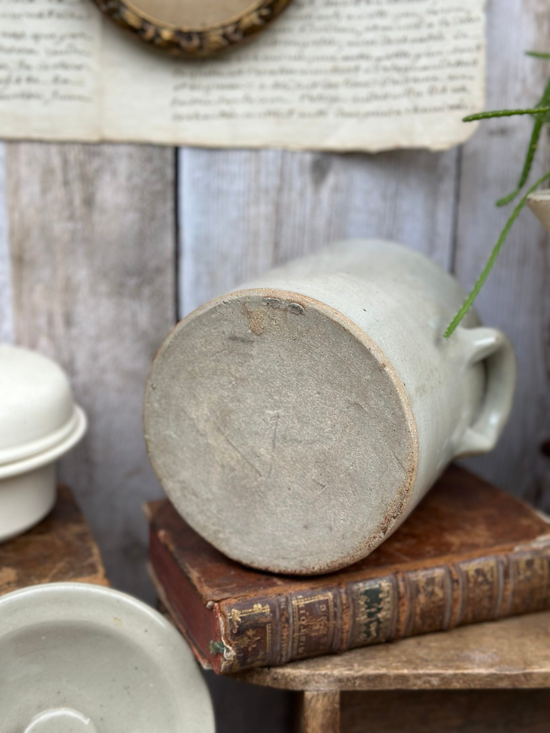Fermentation pot or glazed stoneware salting tub