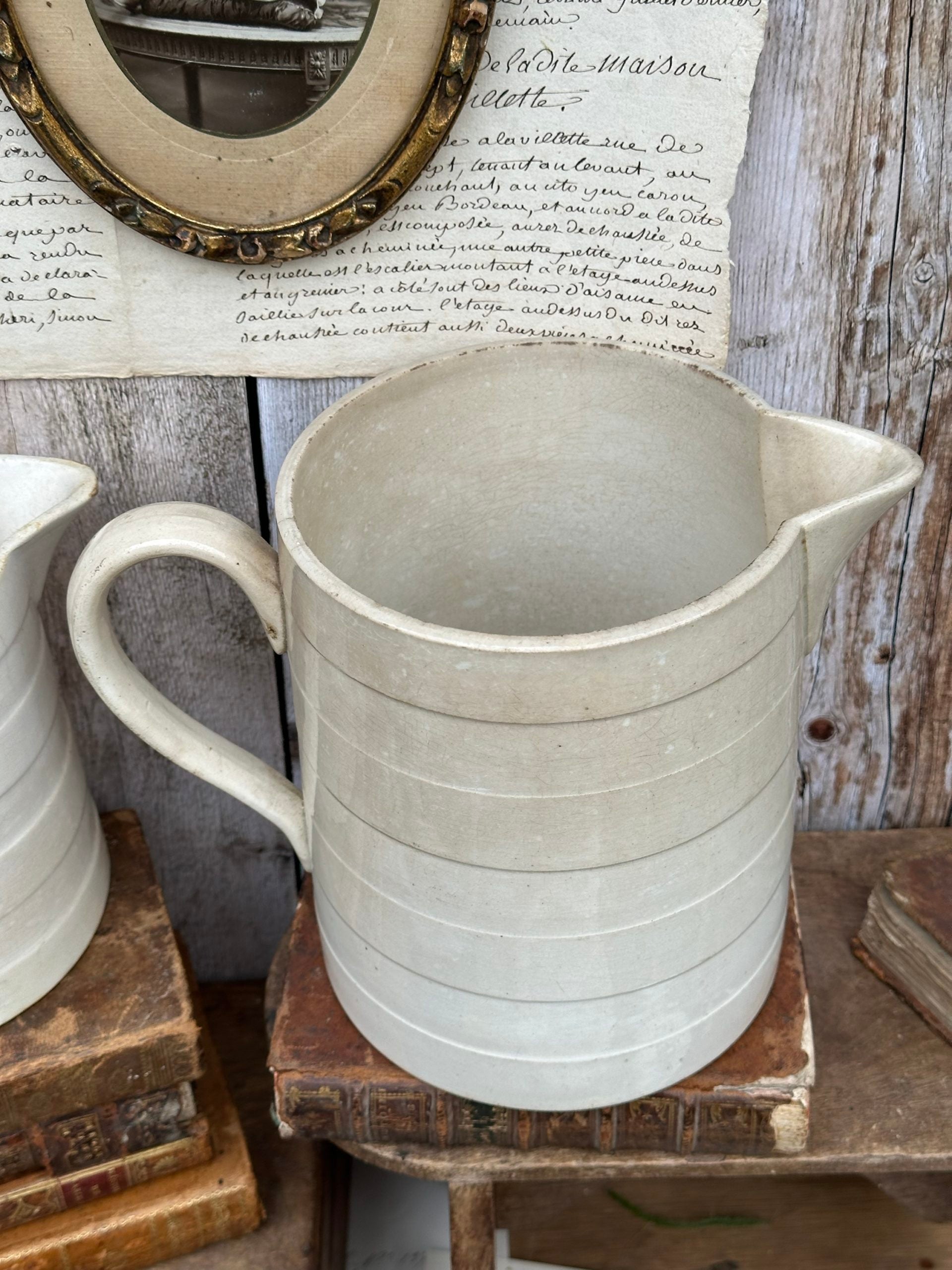 Very large patinated jug/pitcher from Moulin des Loups