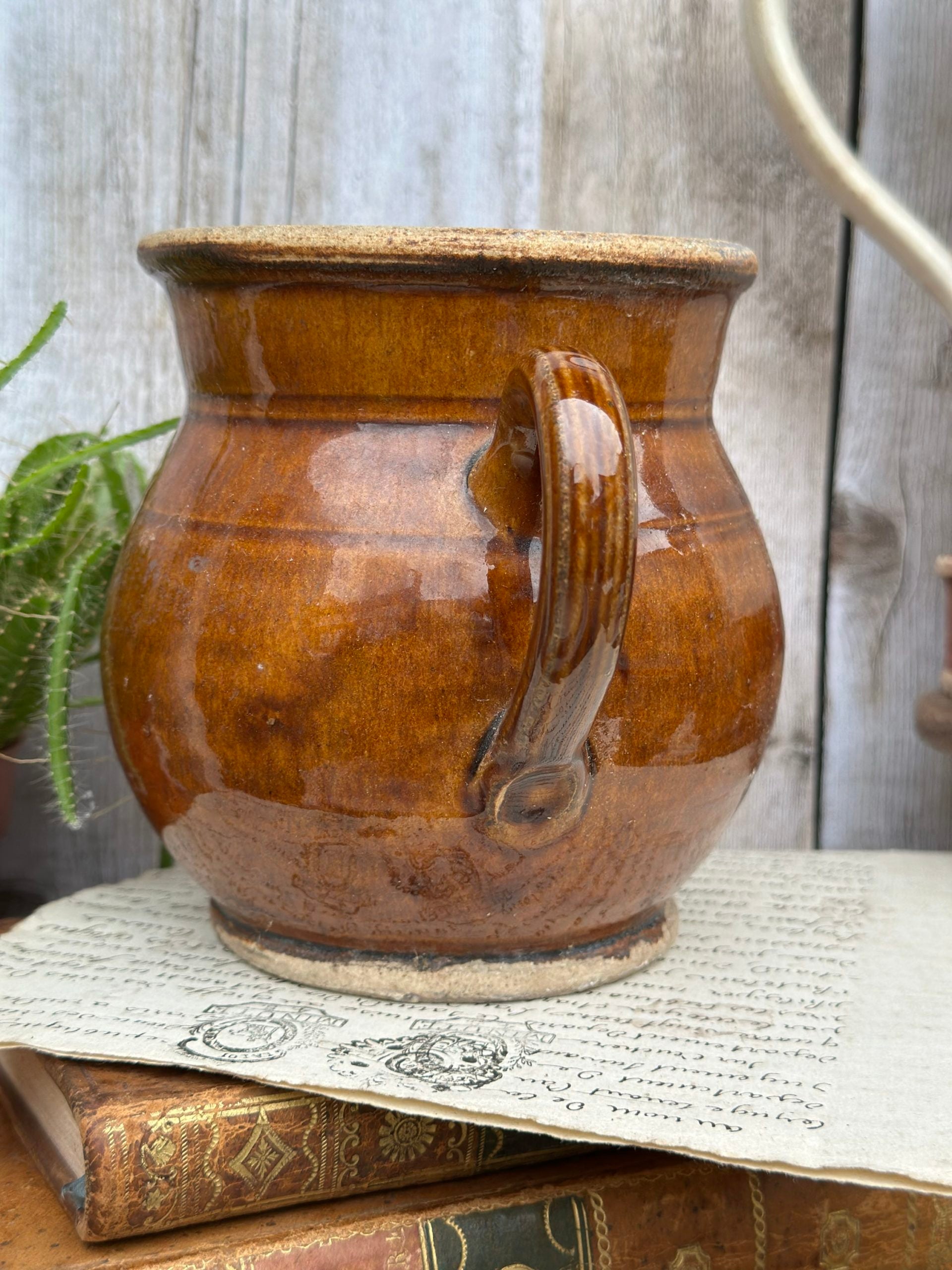 Glazed stoneware jug