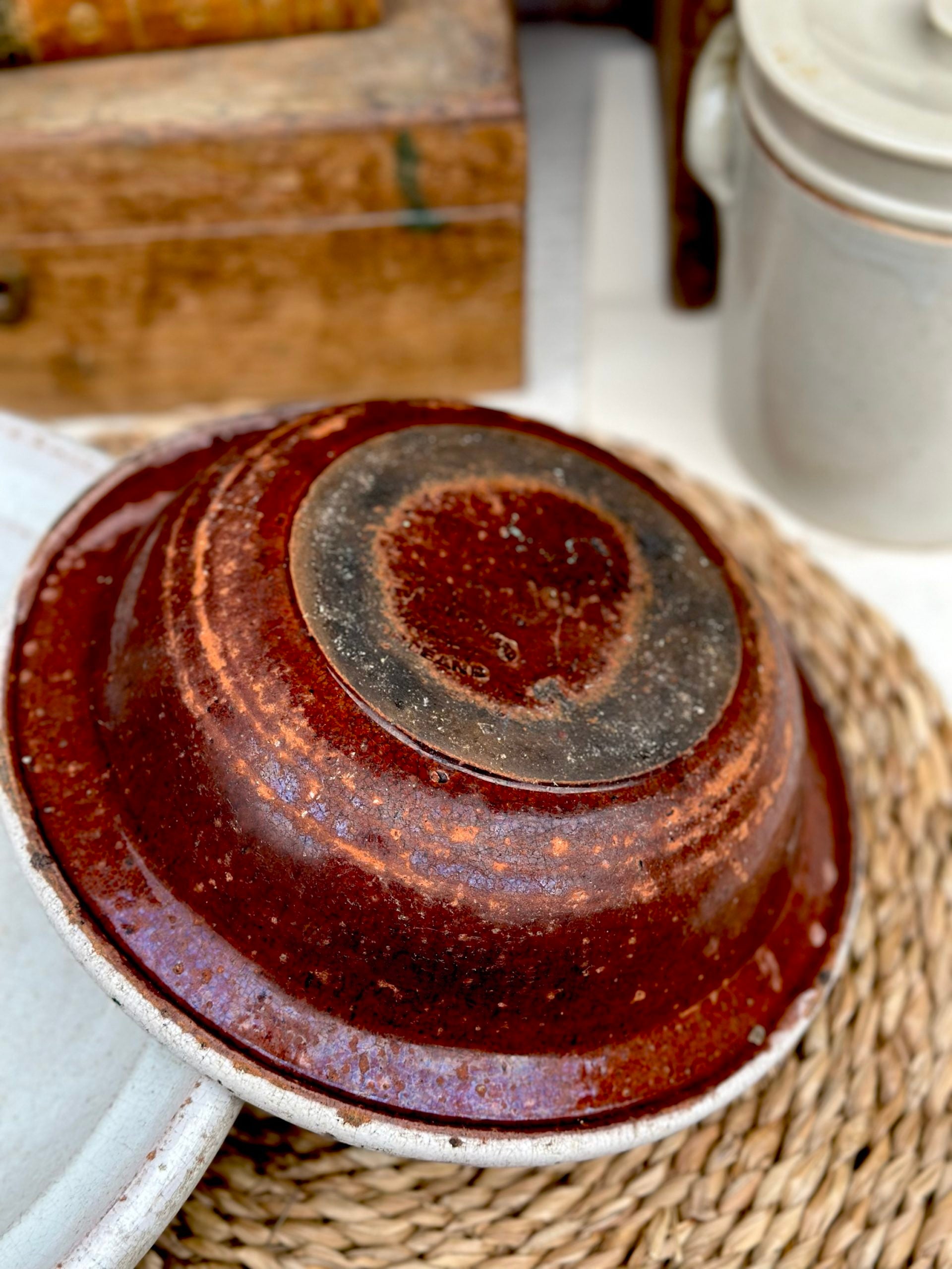 Petit saladier "cul noir" Chevallier Picard Orléans - XIXème