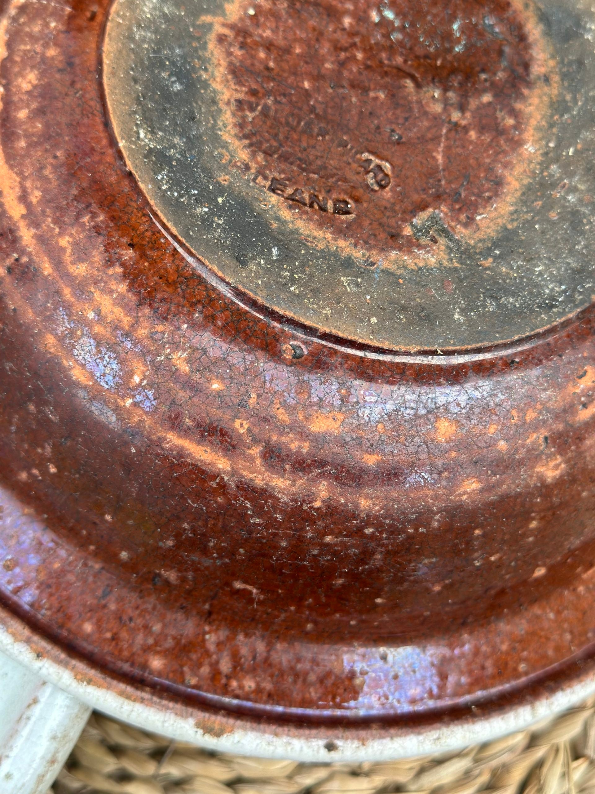 Petit saladier "cul noir" Chevallier Picard Orléans - XIXème