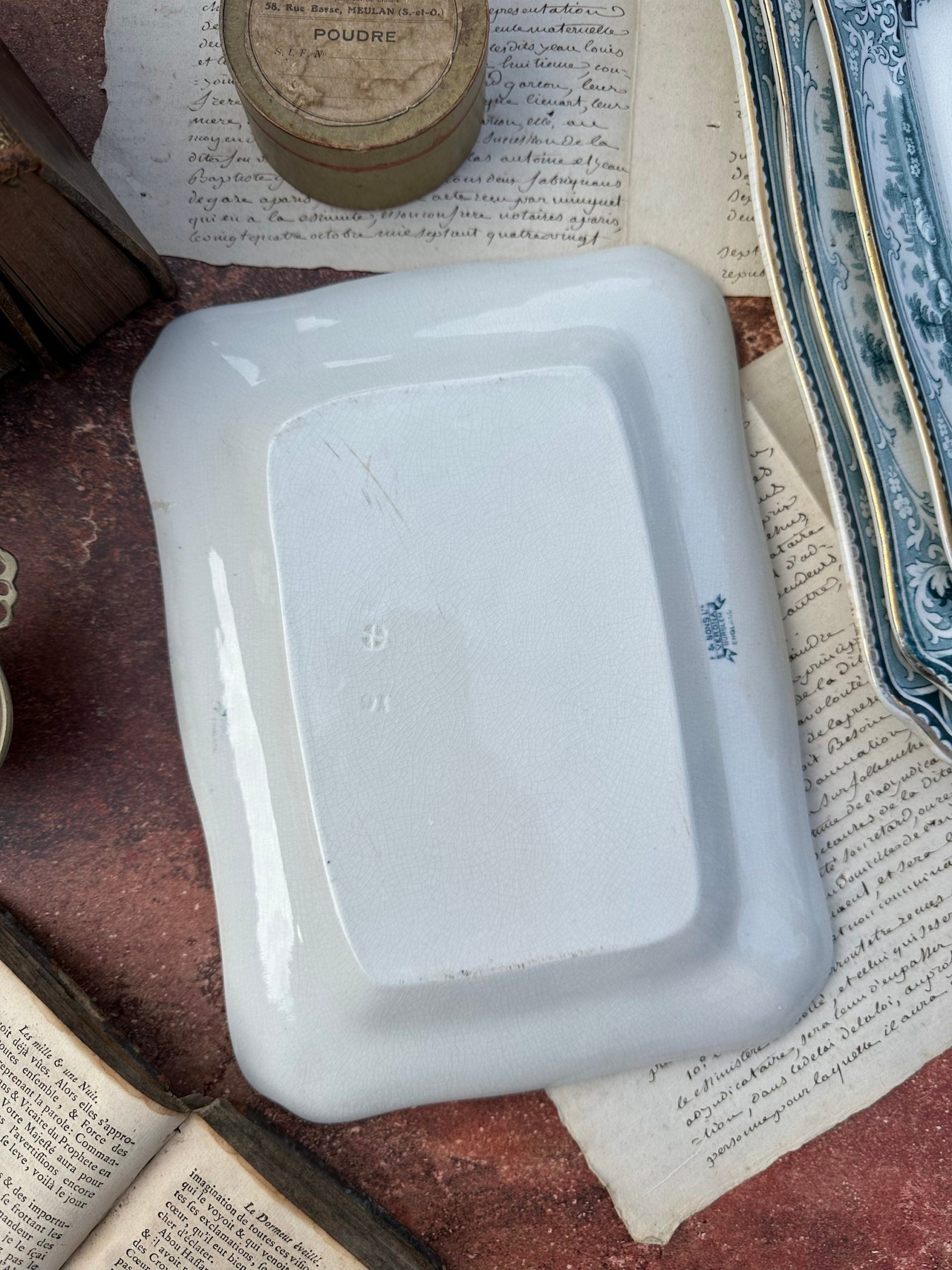 F &amp; Sons Ltd rectangular dish, VERONA model - England, circa 1908