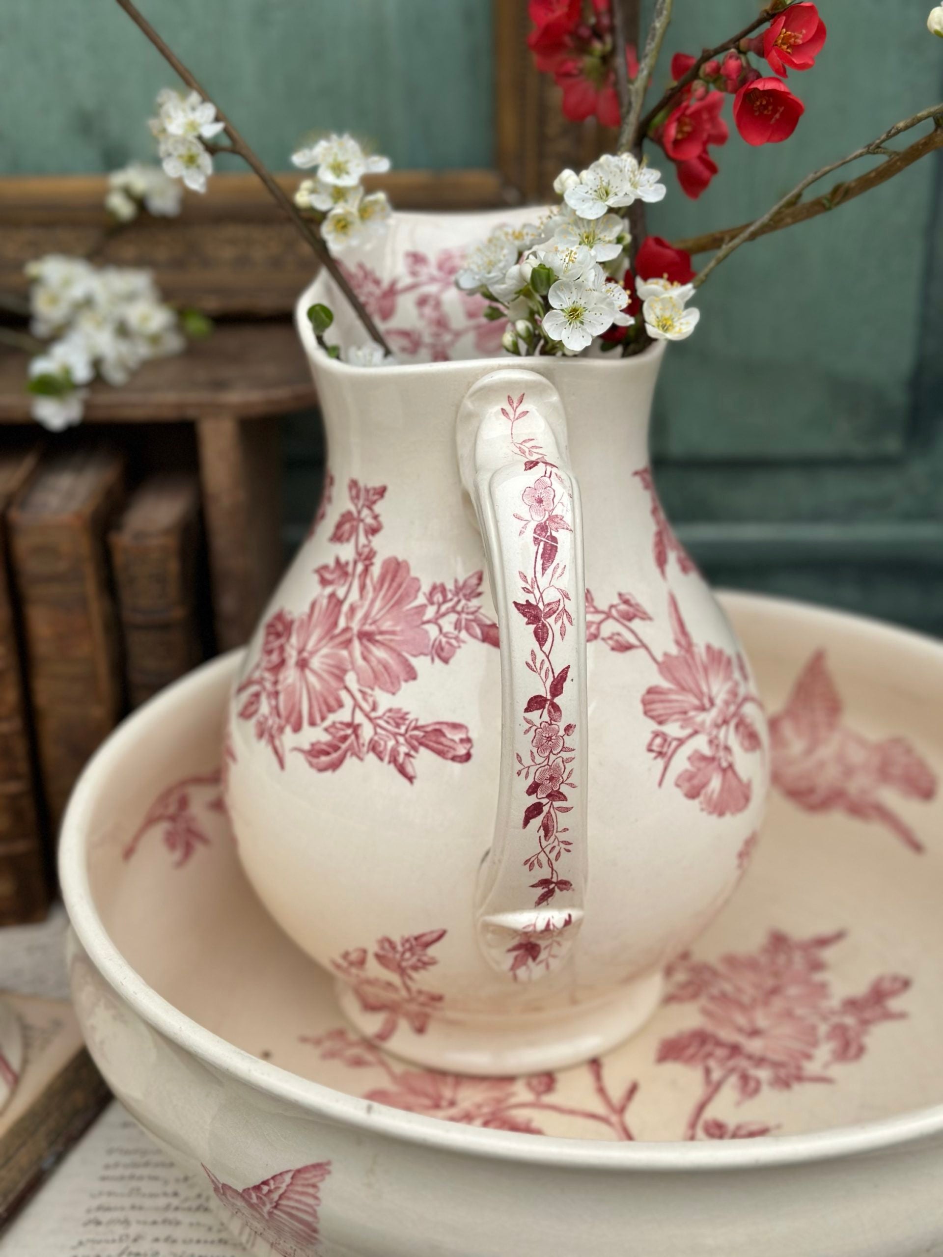 Garniture de toilette 3 pièces Longchamps modèle Small Bird