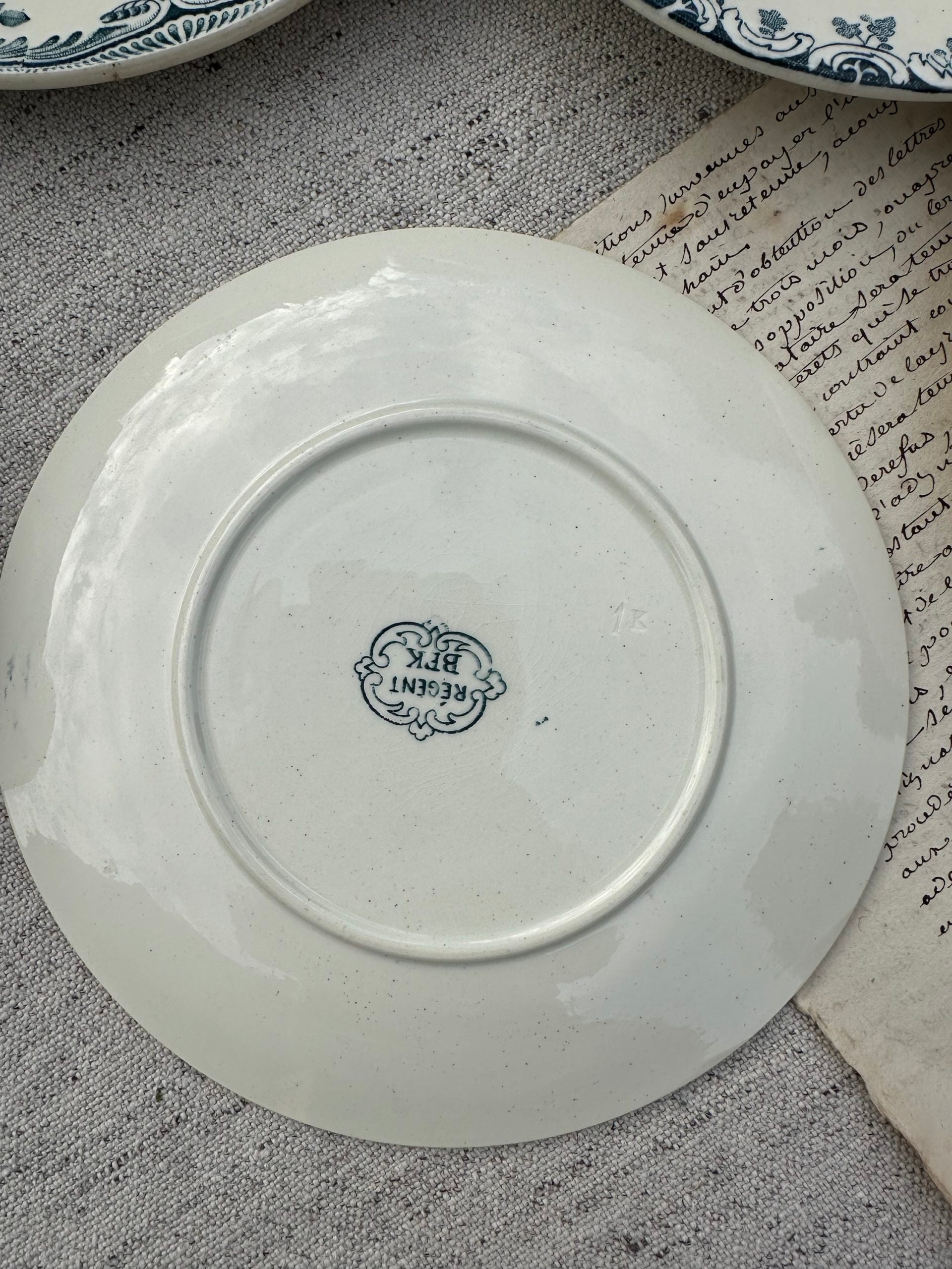 I. Set of 6 mismatched dessert plates