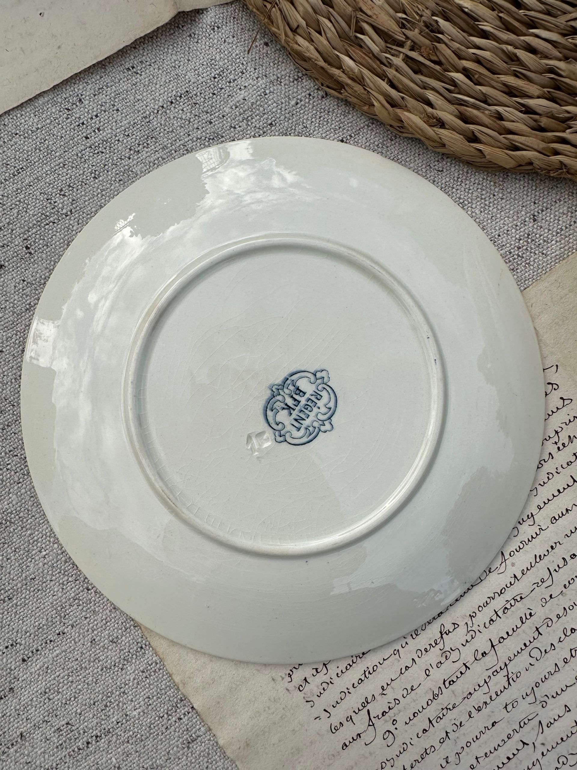 I. Set of 6 mismatched dessert plates