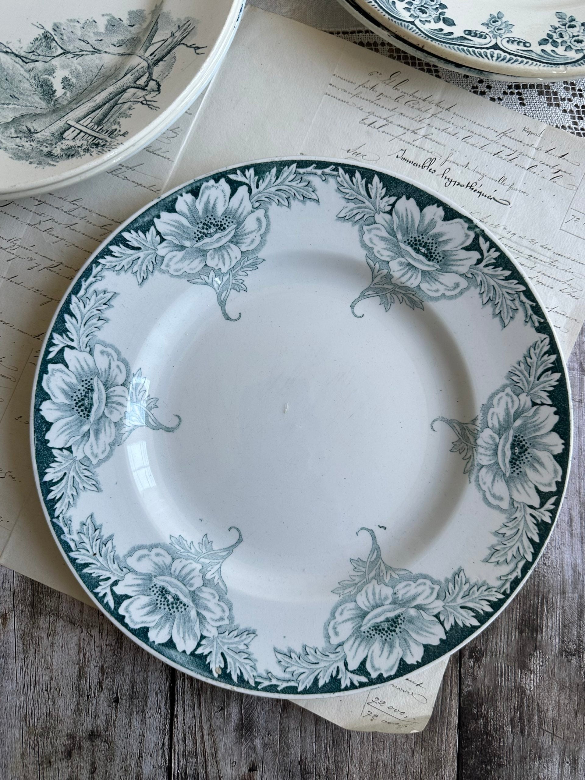 I. Set of 6 mismatched ironstone plates