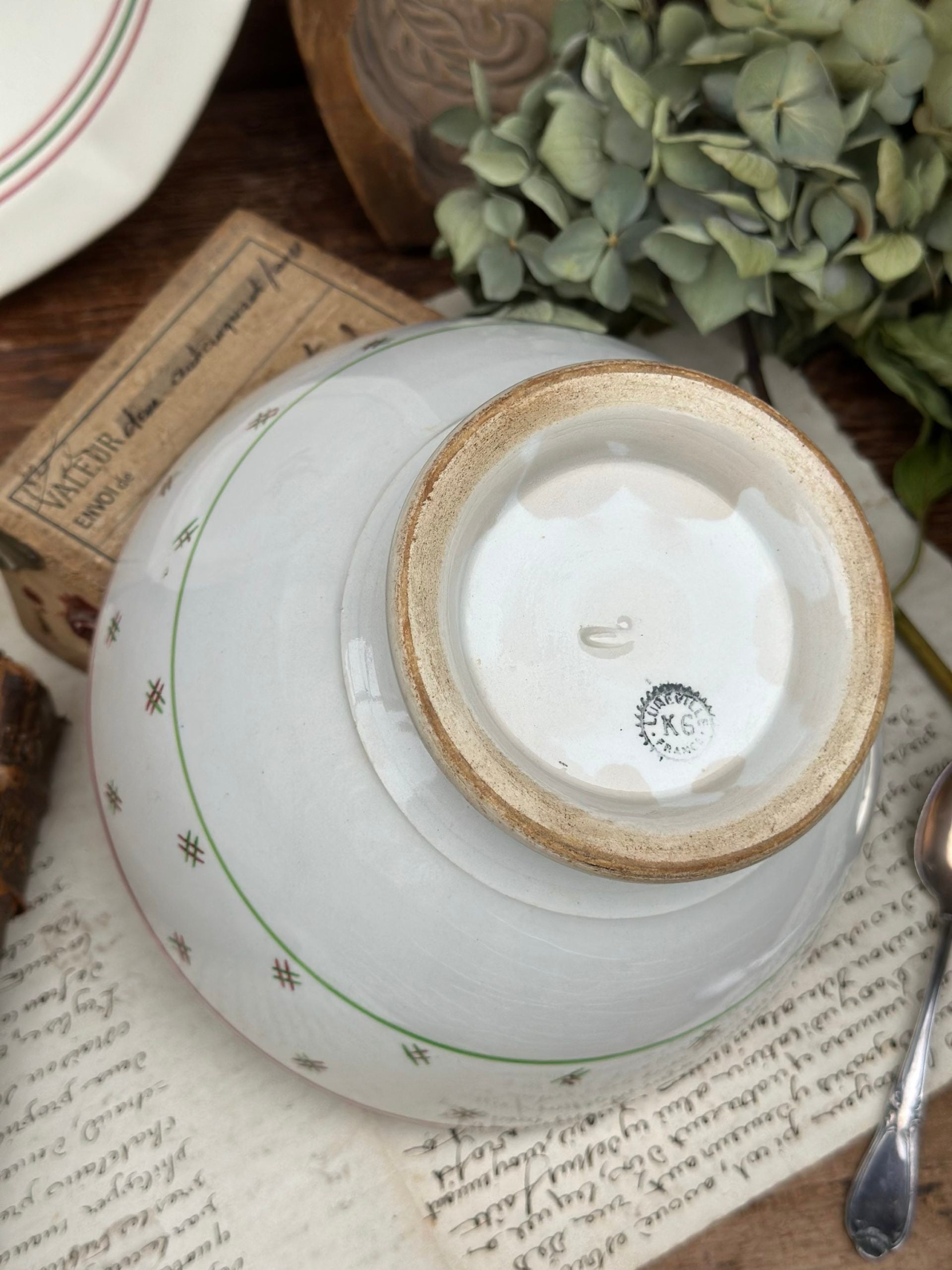 Very large Lunéville bowl