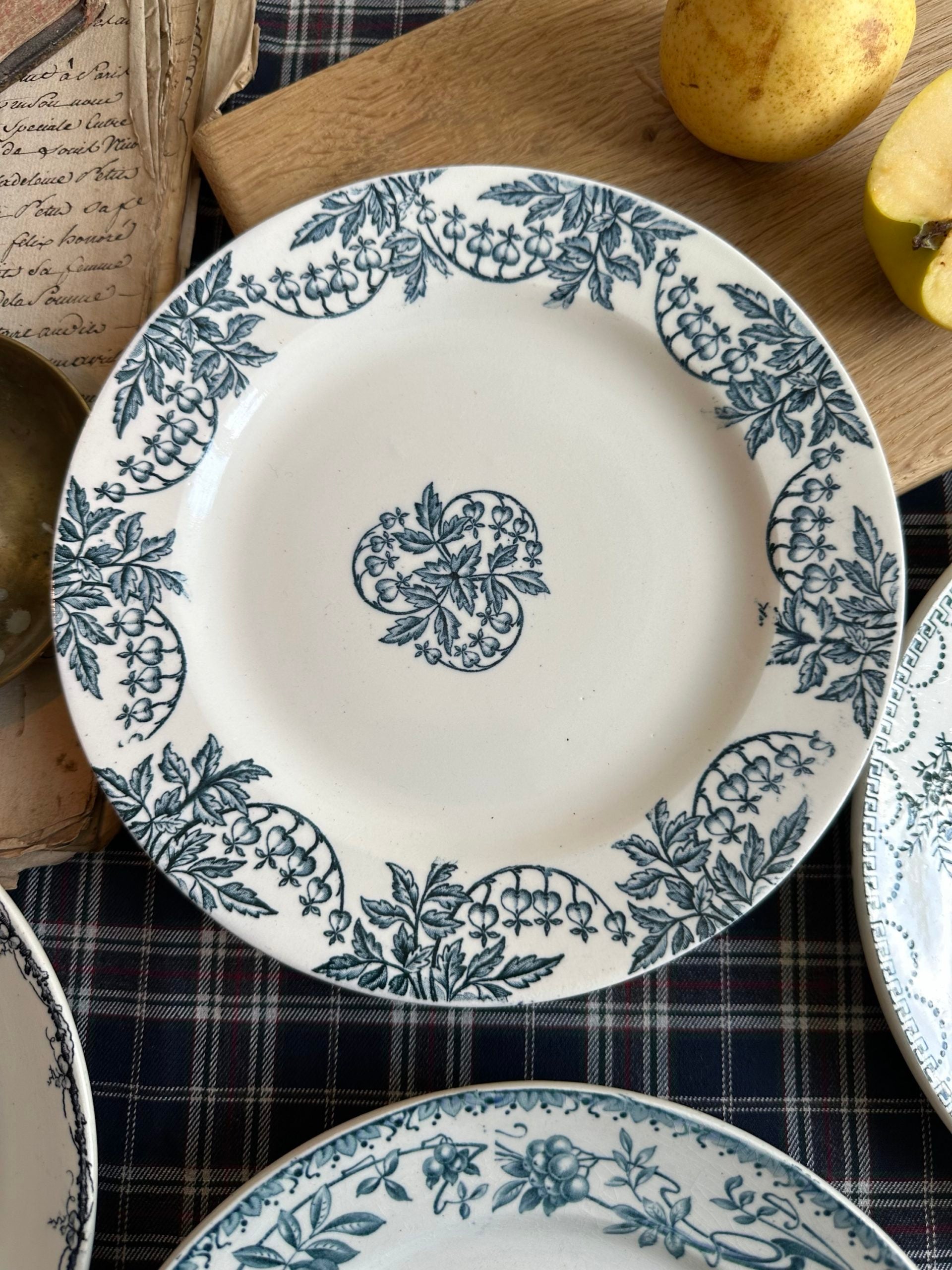 III. Set of 6 mismatched dessert plates