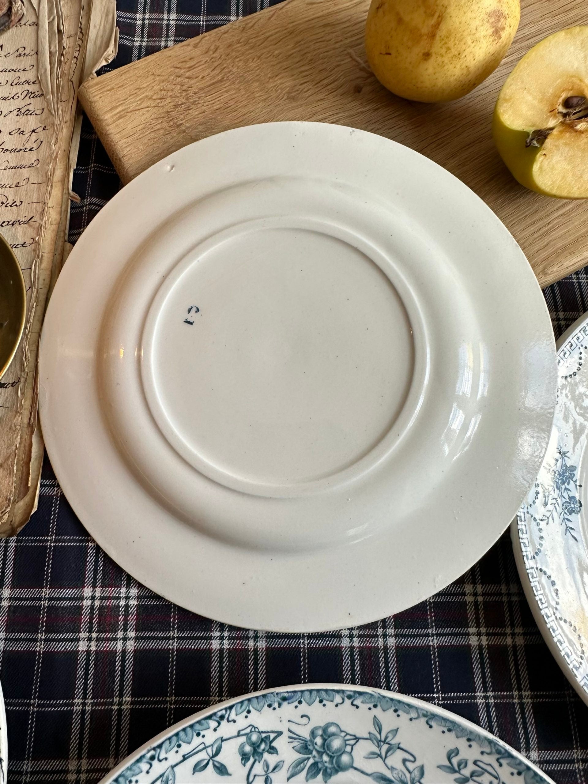 III. Set of 6 mismatched dessert plates