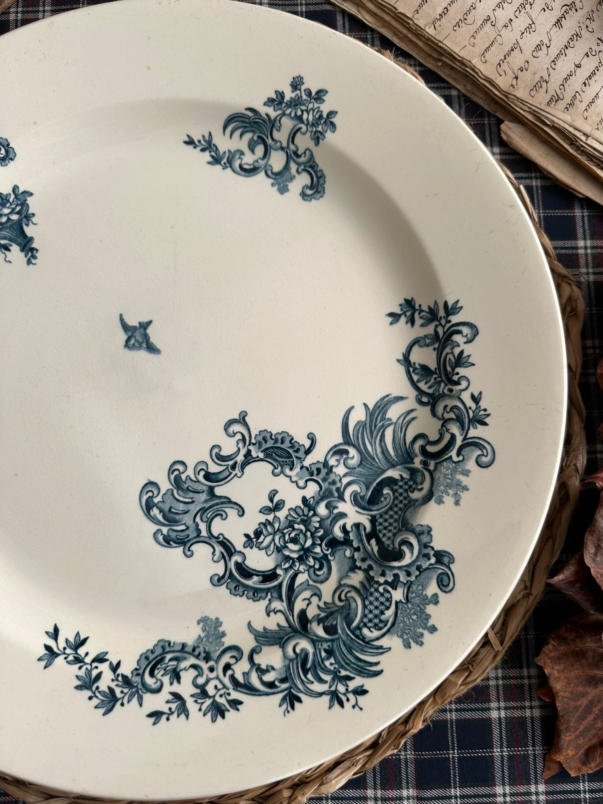 I. Grand plat rond 32,40cm - BFK modèle Régent