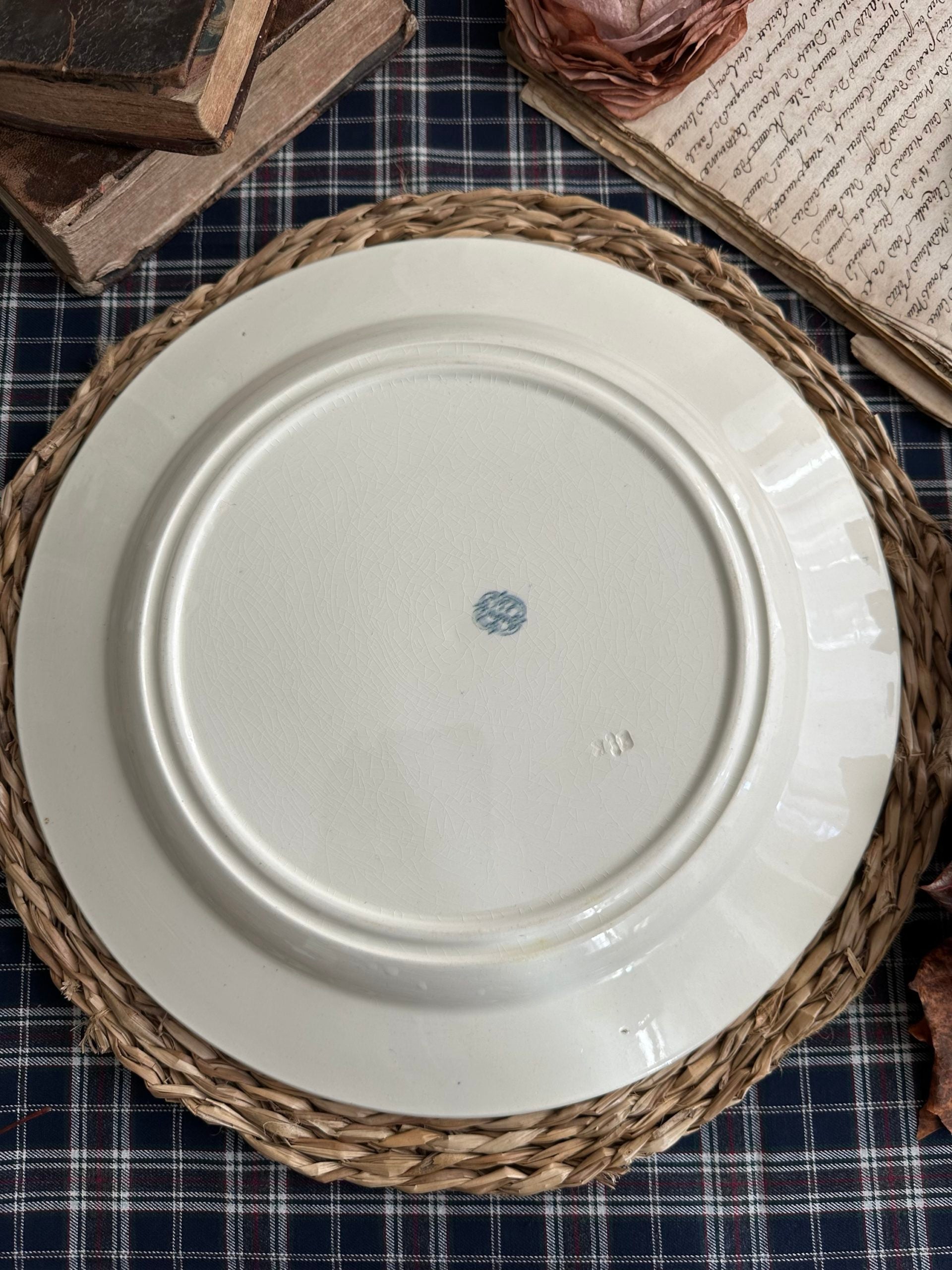 I. Grand plat rond 32,40cm - BFK modèle Régent