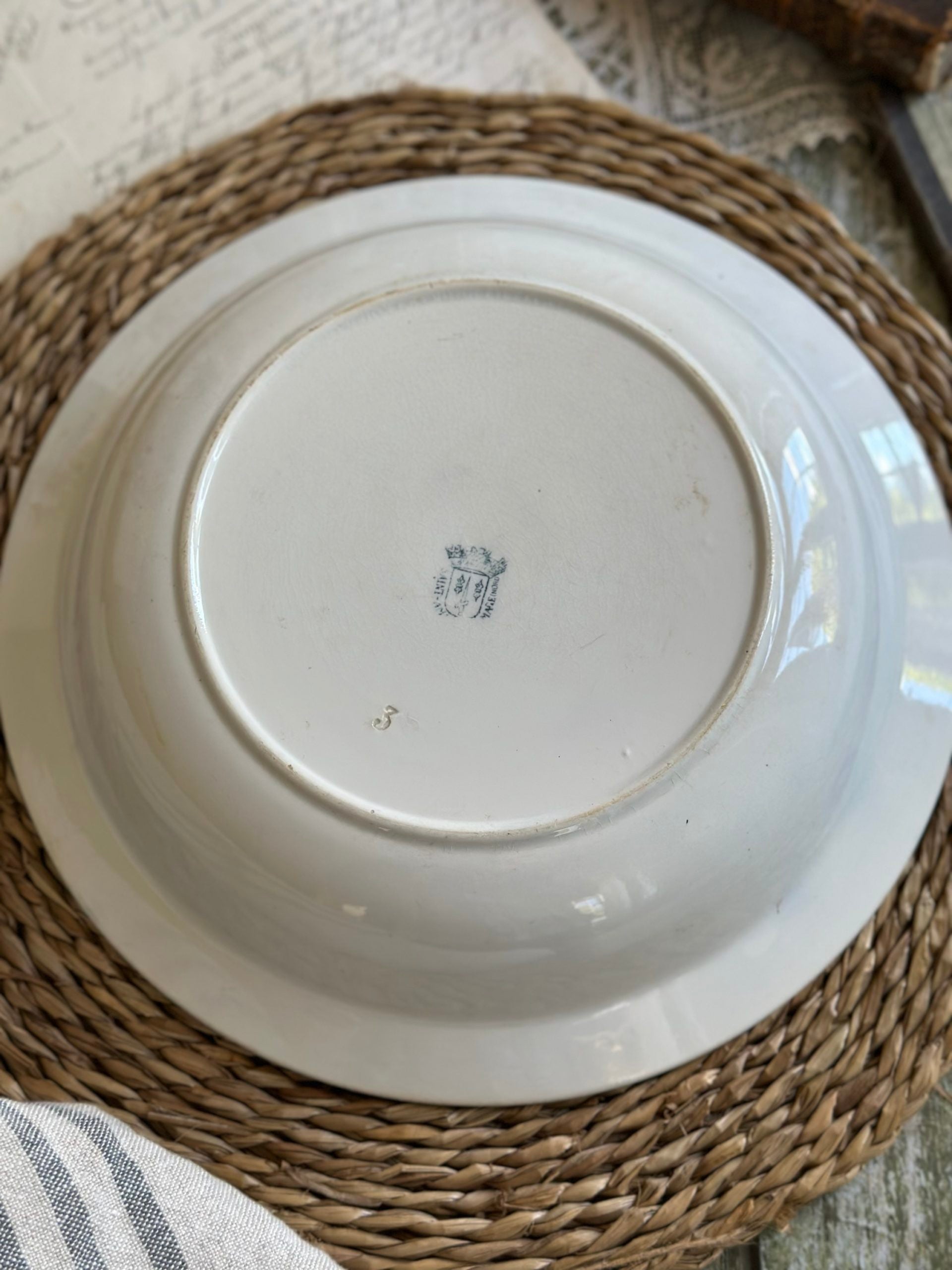 Saint Amant and Hamage bird-patterned bowl/salad bowl