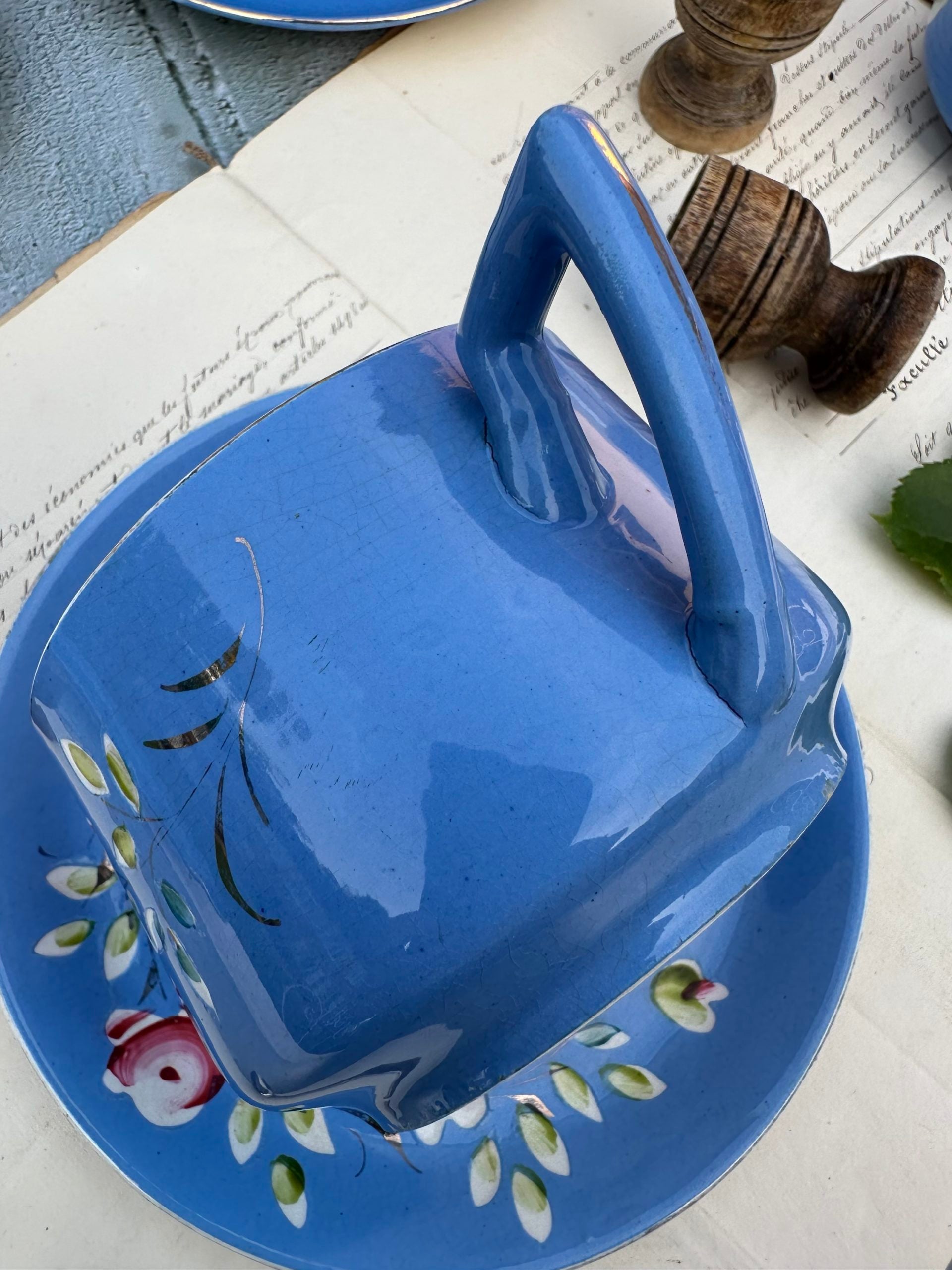 I. Reserved - Large Sarreguemines chocolate cup