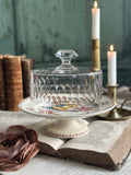 Antique cut crystal bell