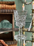 Large molded crystal glass, Charles X