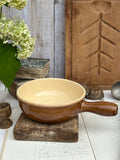 La Bourguignonne glazed earthenware frying pan