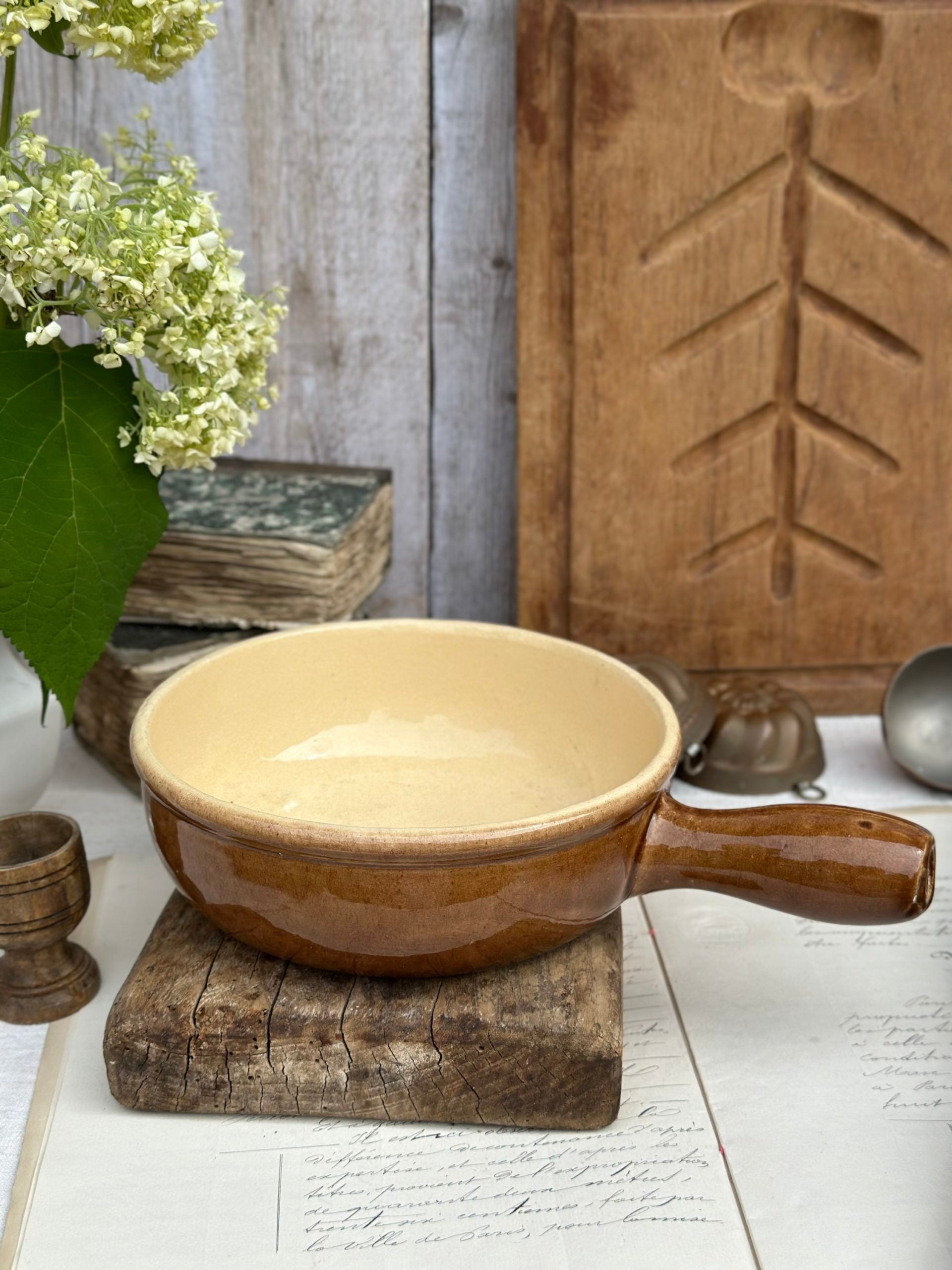 Poêlon en terre cuite vernissé La Bourguignonne