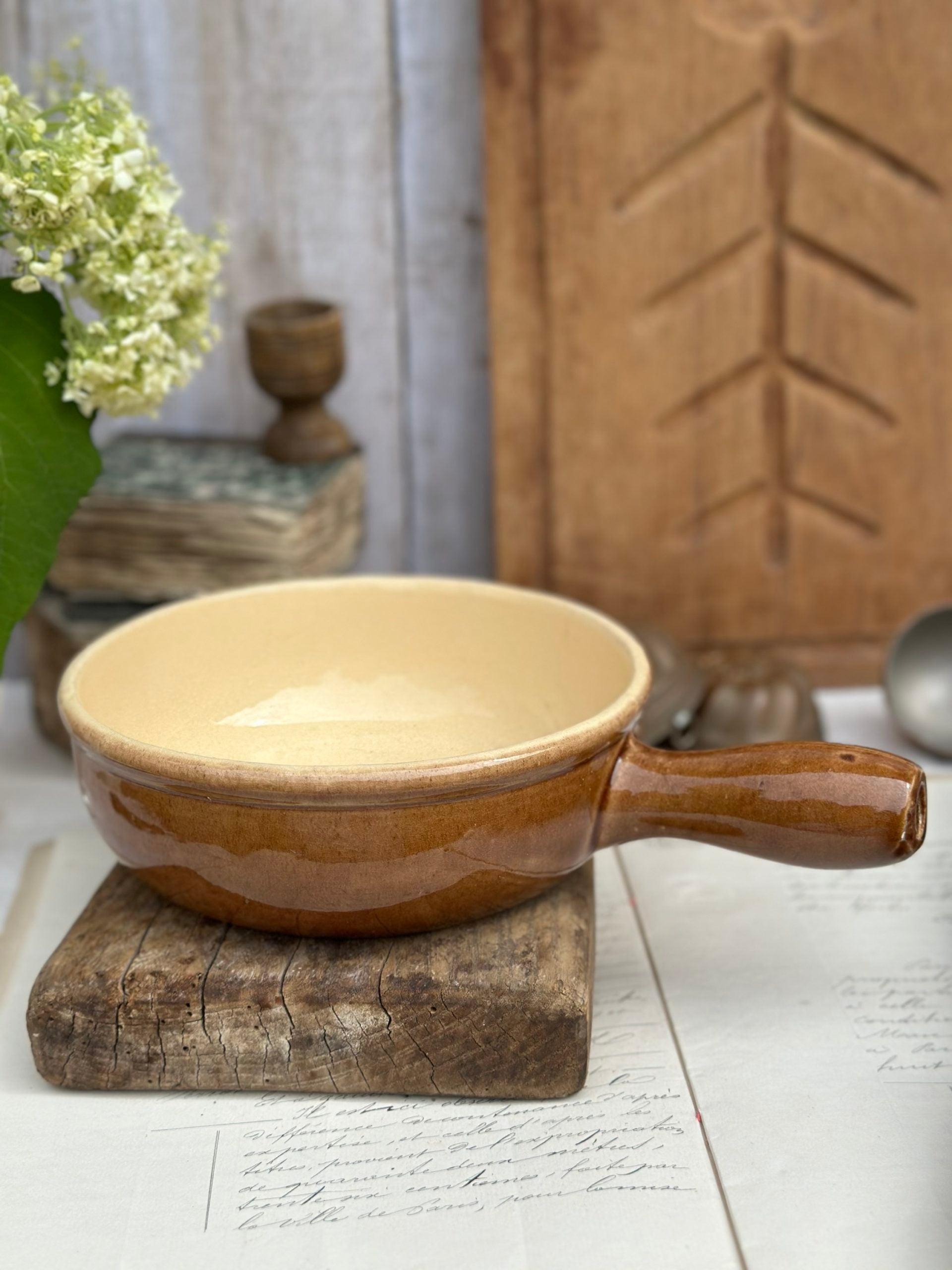 Poêlon en terre cuite vernissé La Bourguignonne